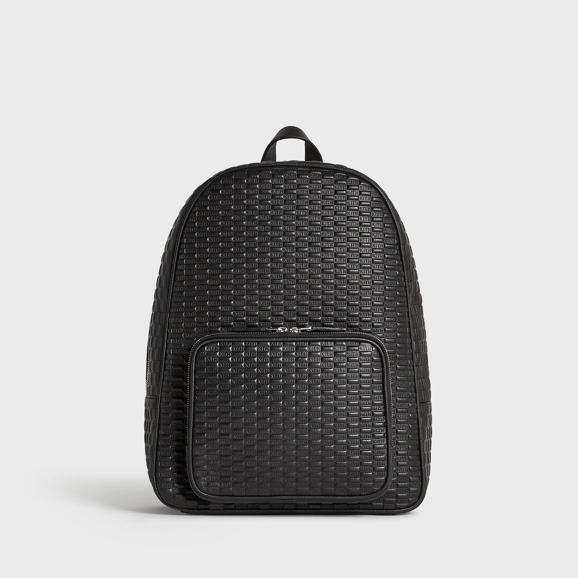 Kith Monogram Tumbled Leather Backpack - Black