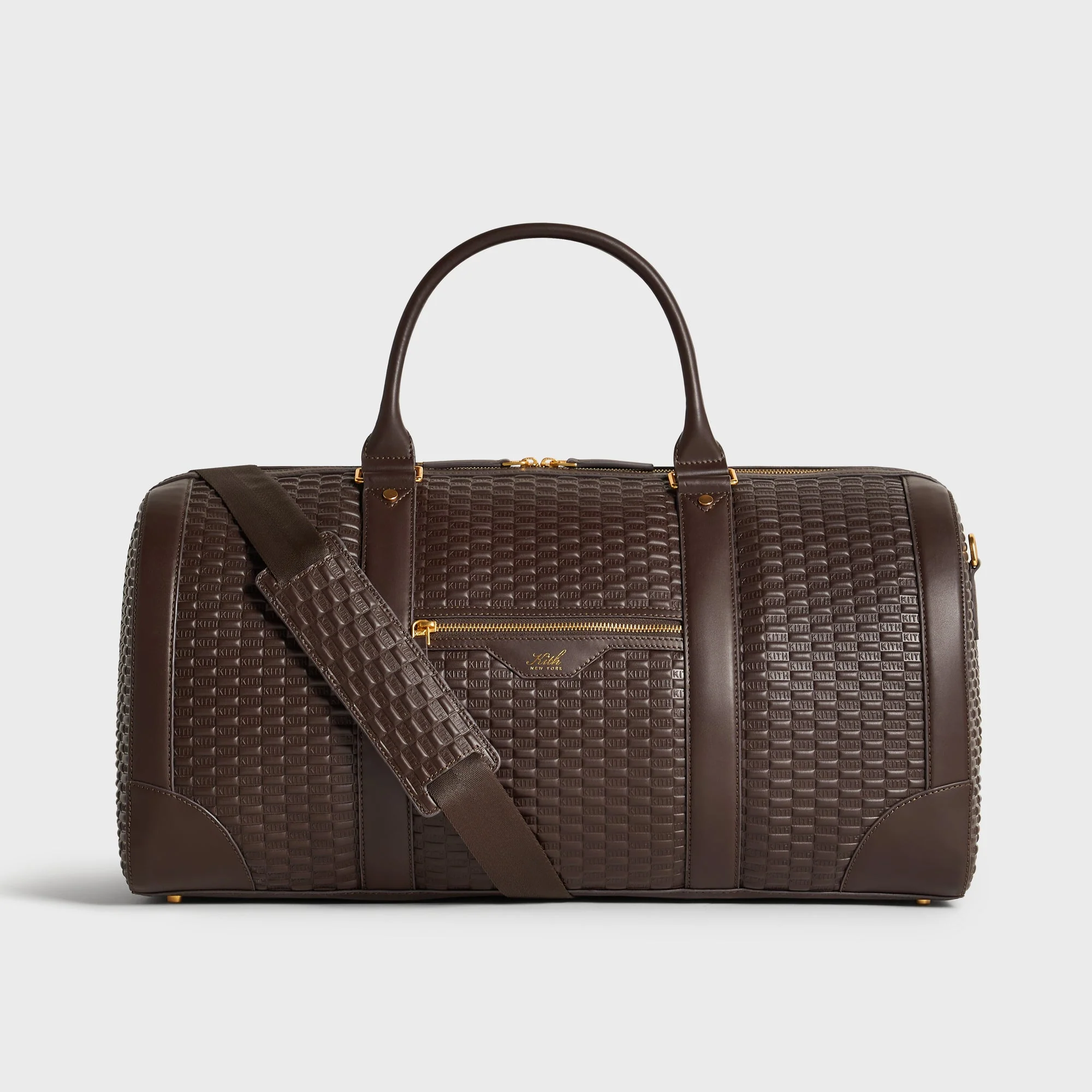 Kith Monogram Smooth Leather Traveler K55 Duffle Bag - Zoom
