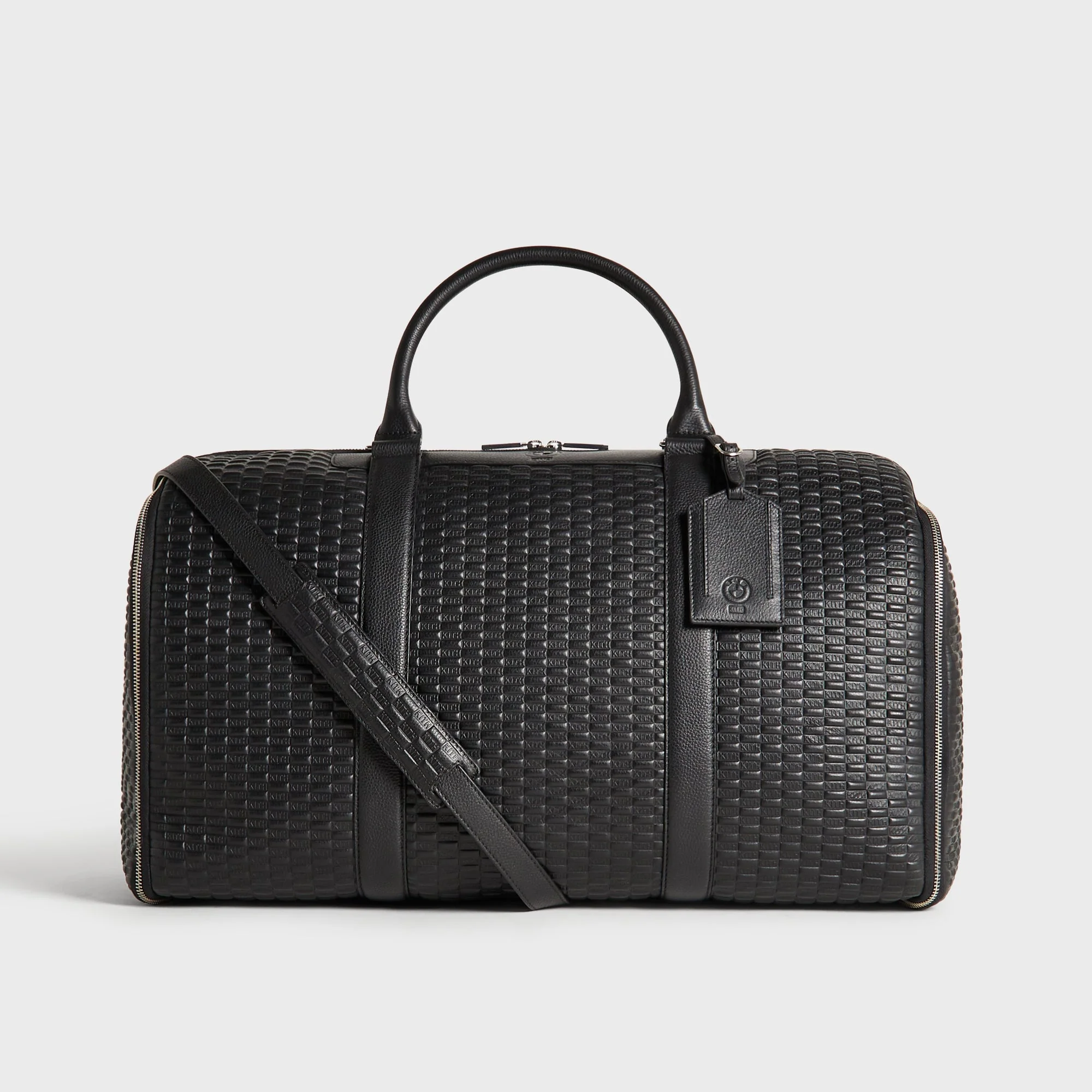 Kith for BMW Leather Travel Garment Duffle Bag - Black