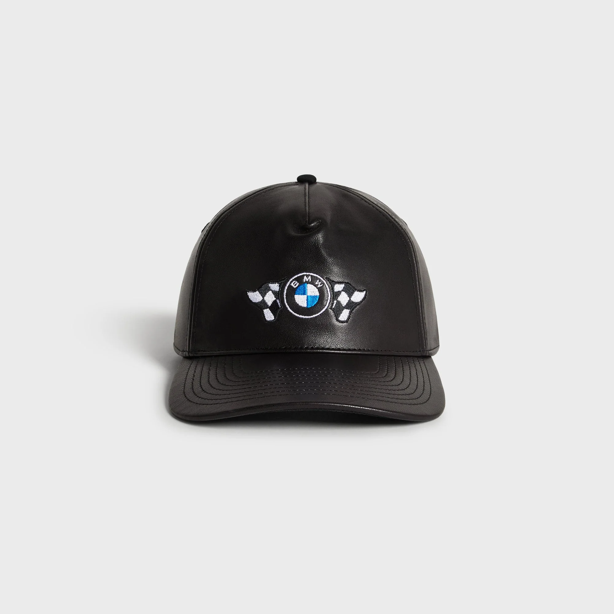 Kith for BMW Leather Bay Low Pinch Crown Cap - Black