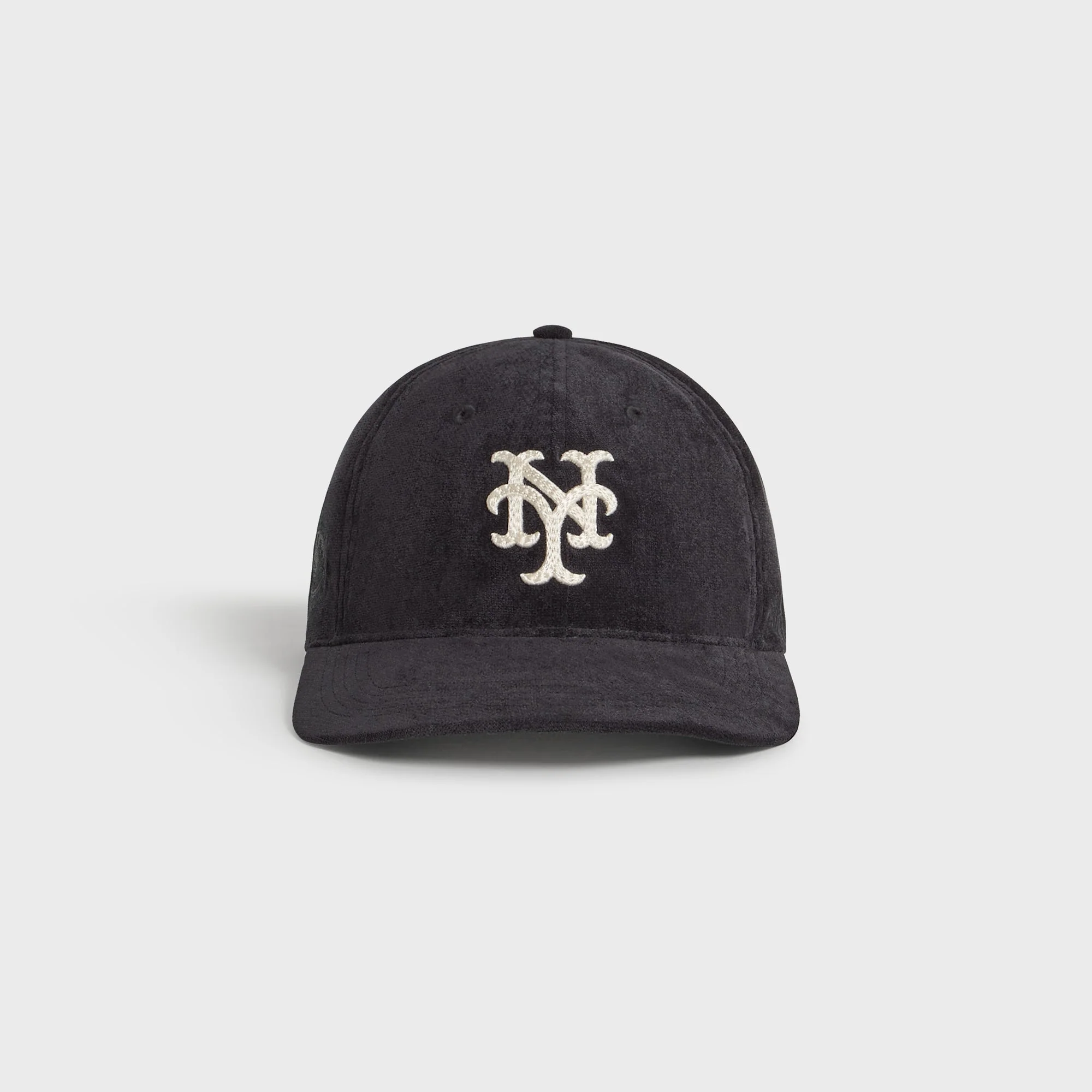 Kith & '47 for the New York Mets Lightweight Sueded Velour Long Bill Cap - Black