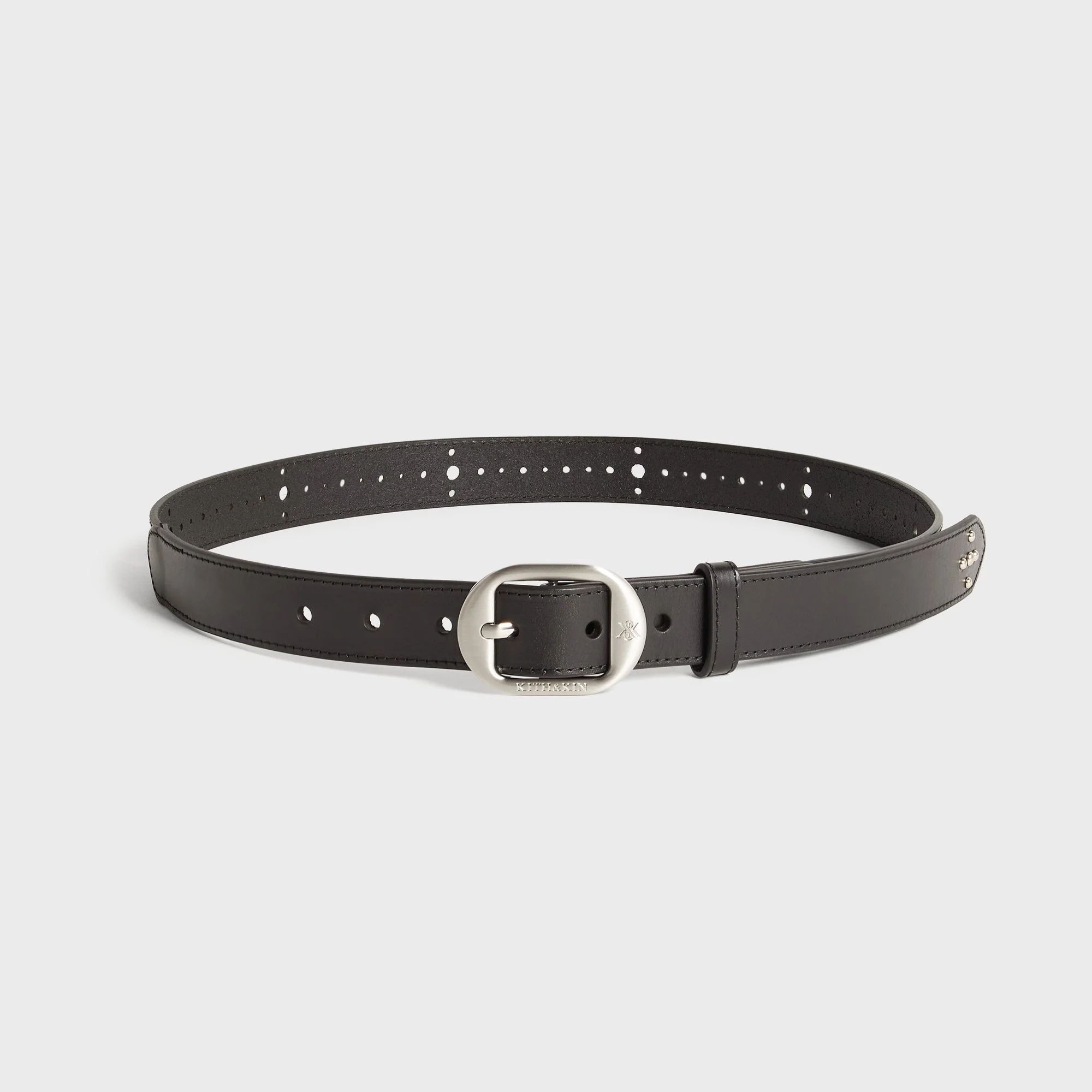 Kith Studded Leather Belt - Black