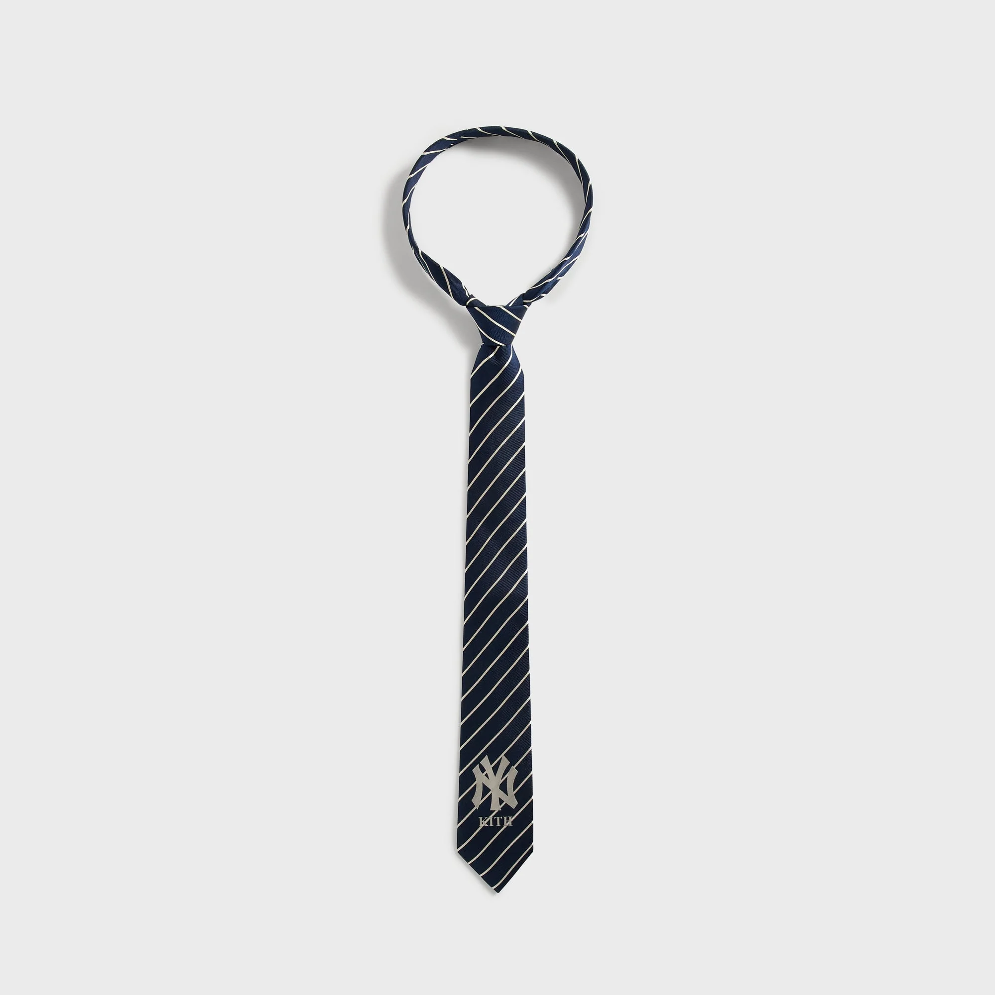 Kith for the New York Yankees Silk Pinstripe Tie - Nocturnal