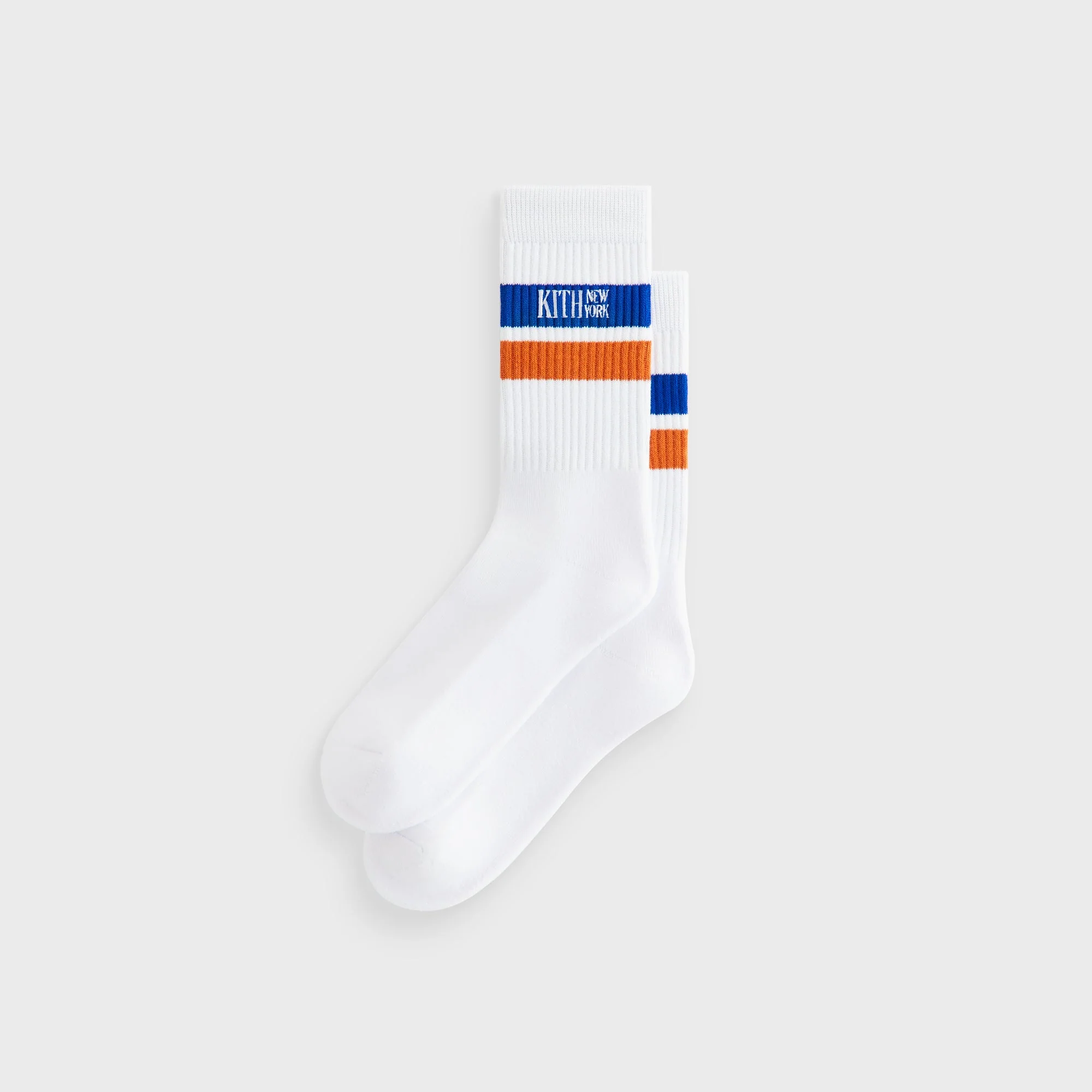Kith Calf Stripe Socks - White