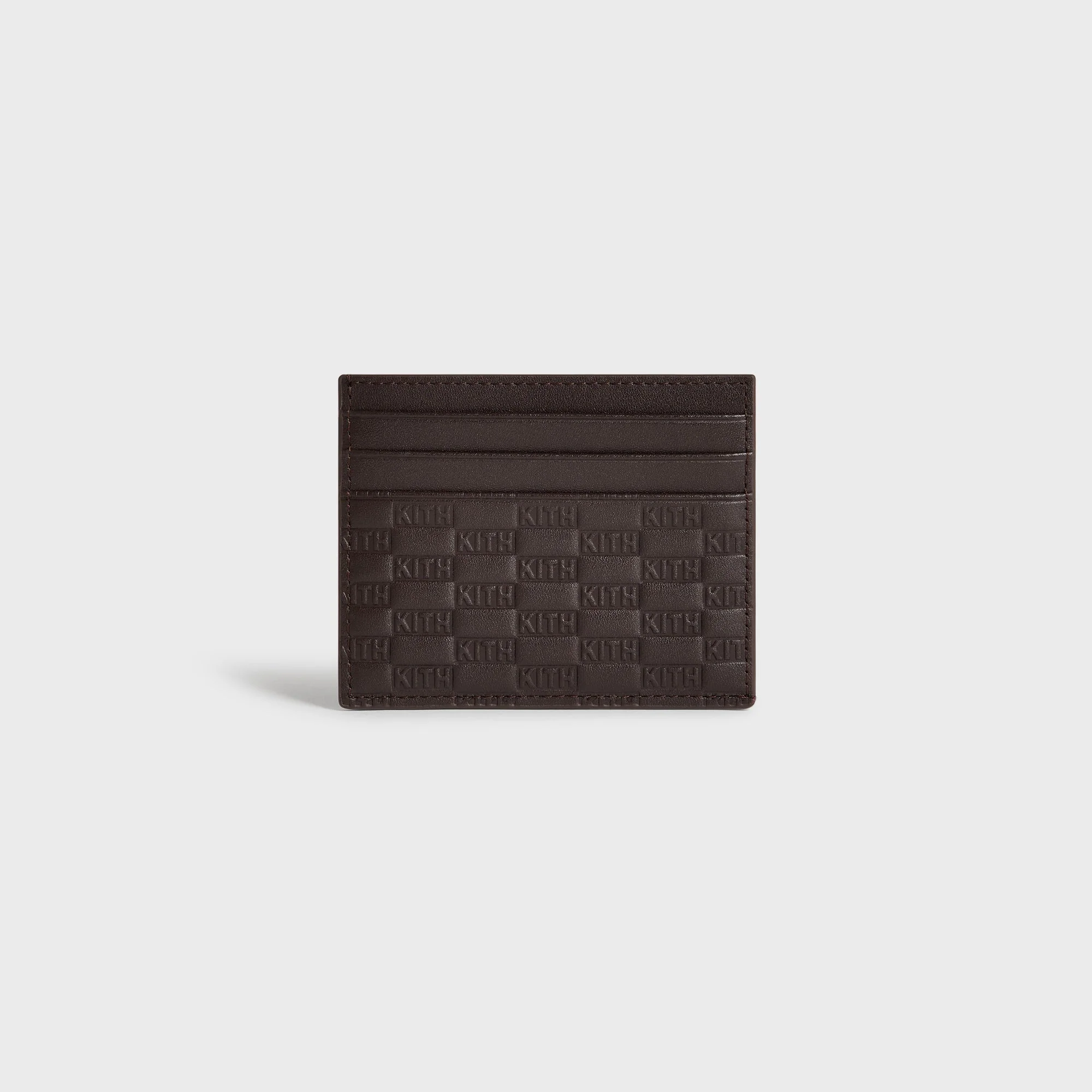 Kith Monogram Smooth Leather Card Holder - Zoom