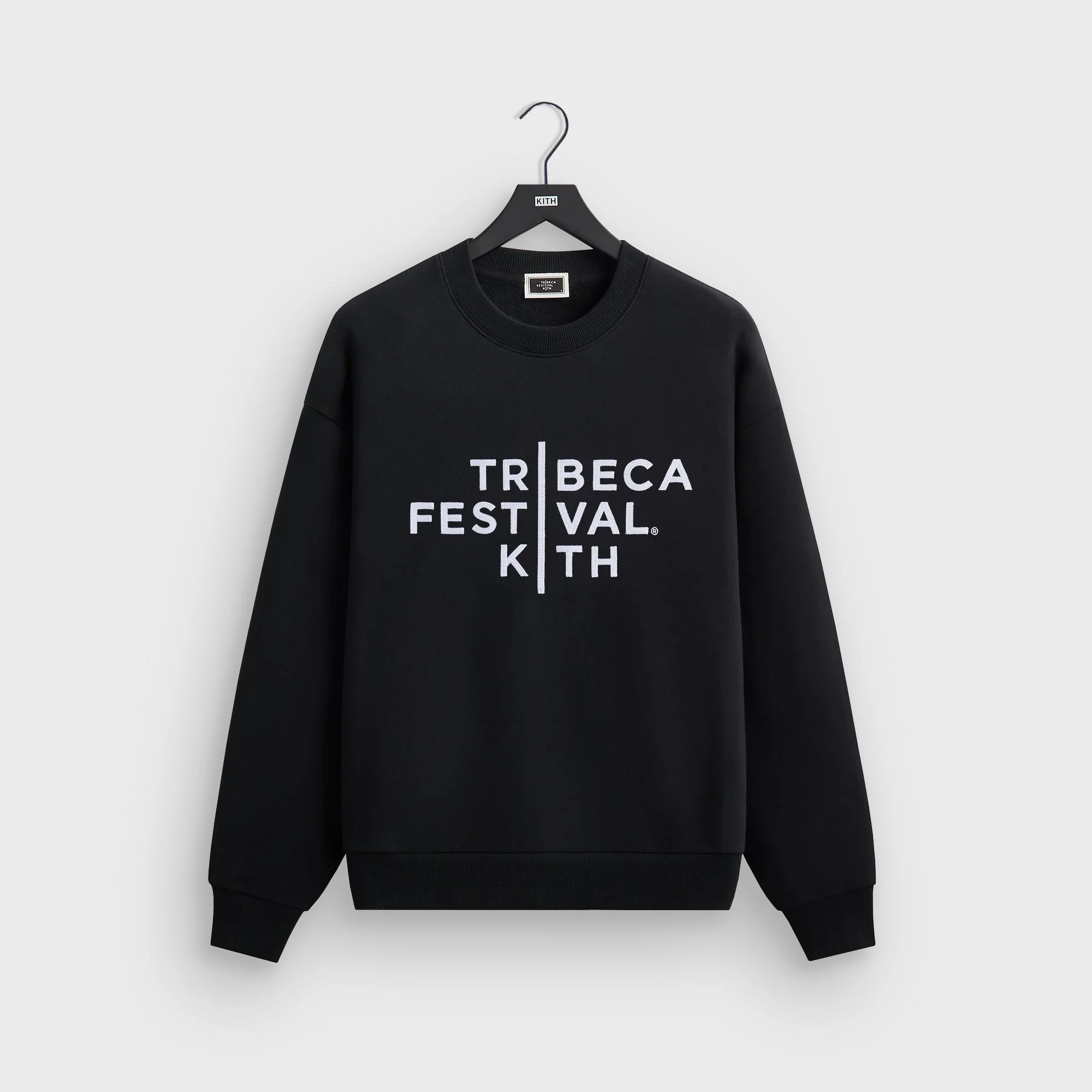Kith for Tribeca Festival Logo Lockup Nelson Crewneck - Black