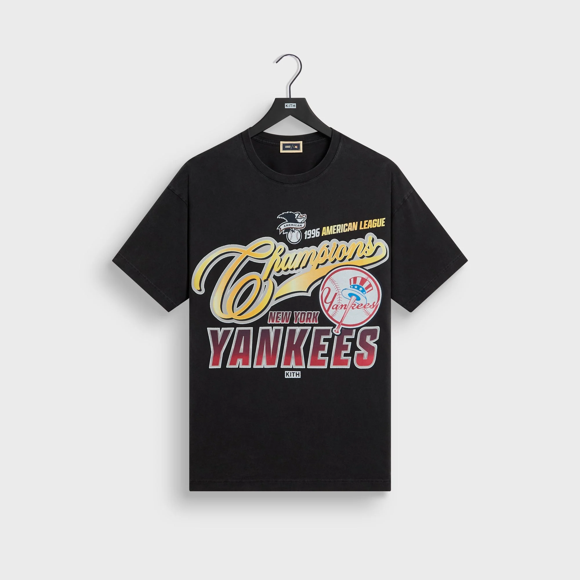 Kith for the New York Yankees Champions Vintage Tee - Black