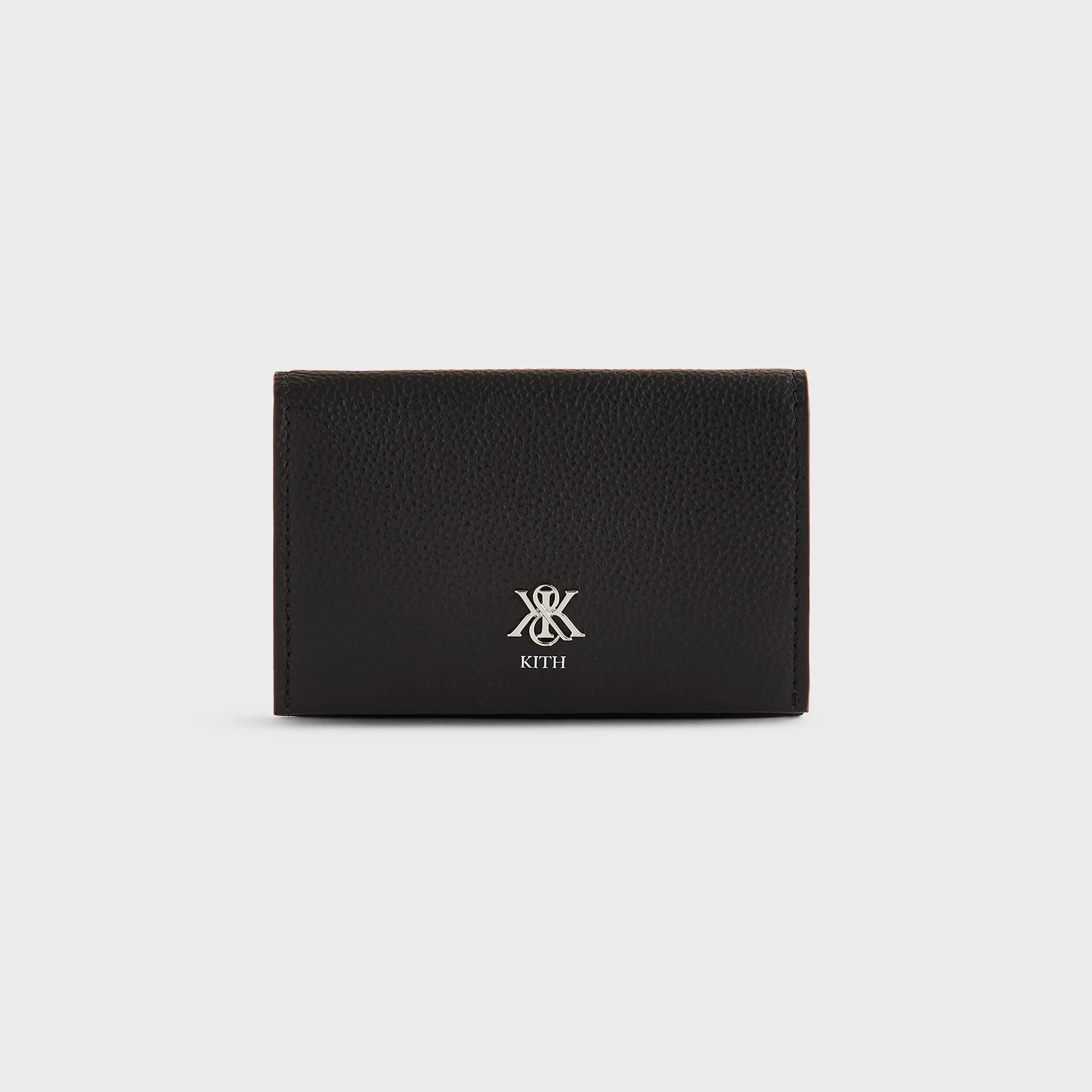 Kith Tumbled Leather Card Holder - Black