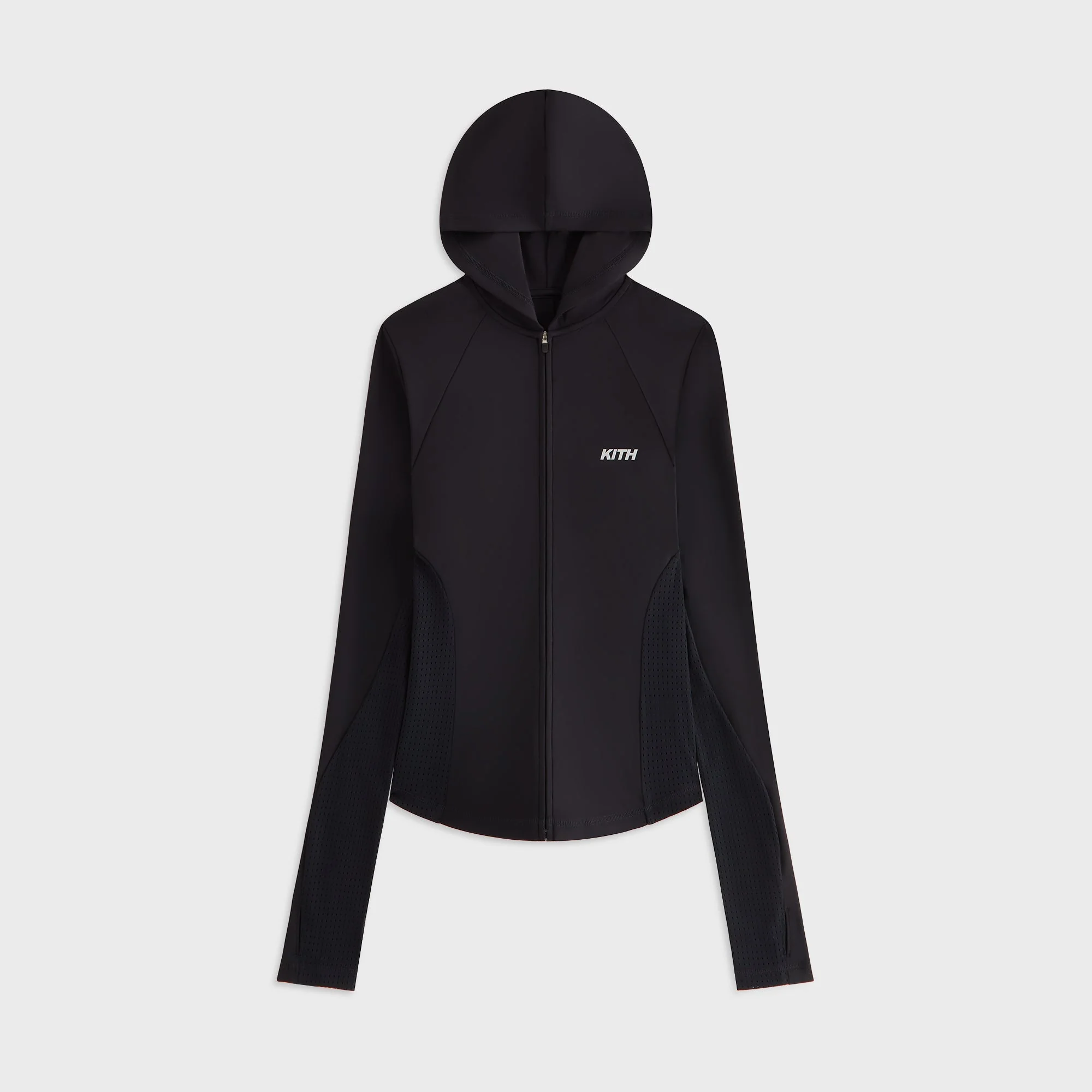 Kith Women Alyza Paneled Zip Hoodie - Black