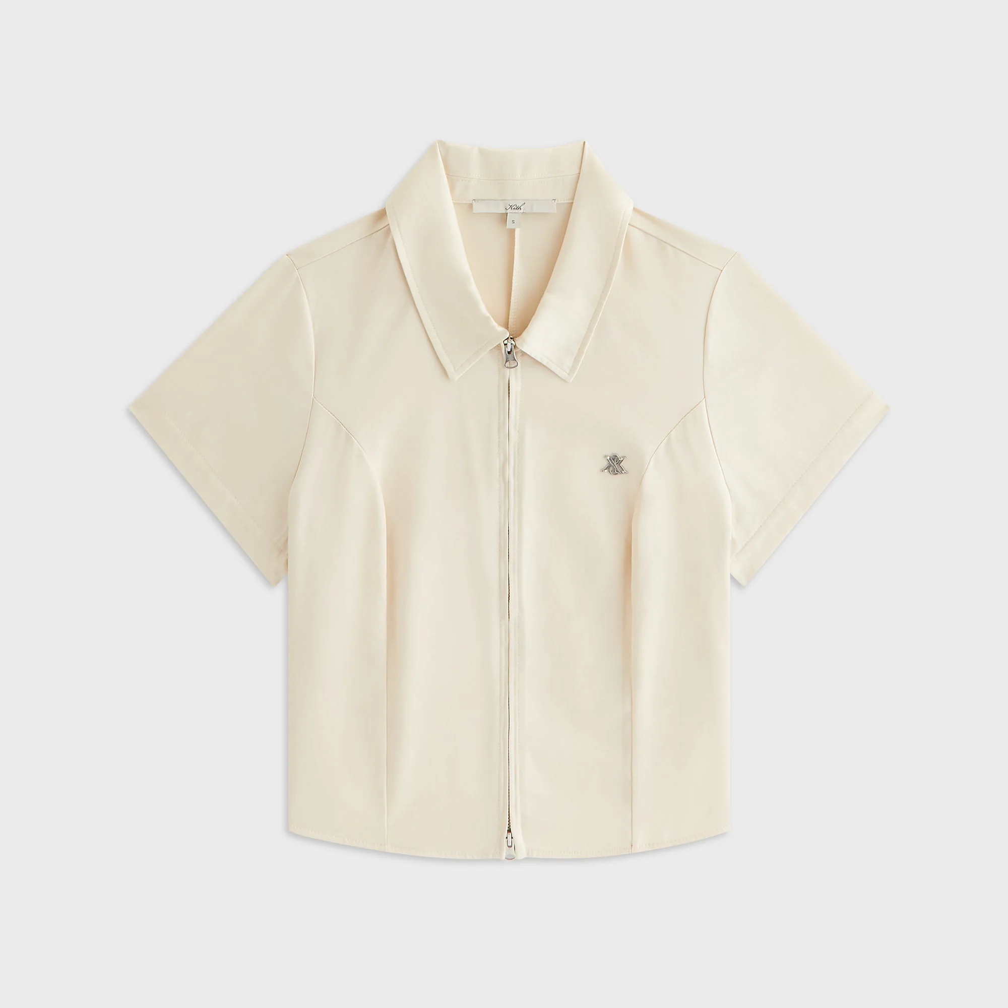 Kith Women Caela Zip Polo Shirt - Silk