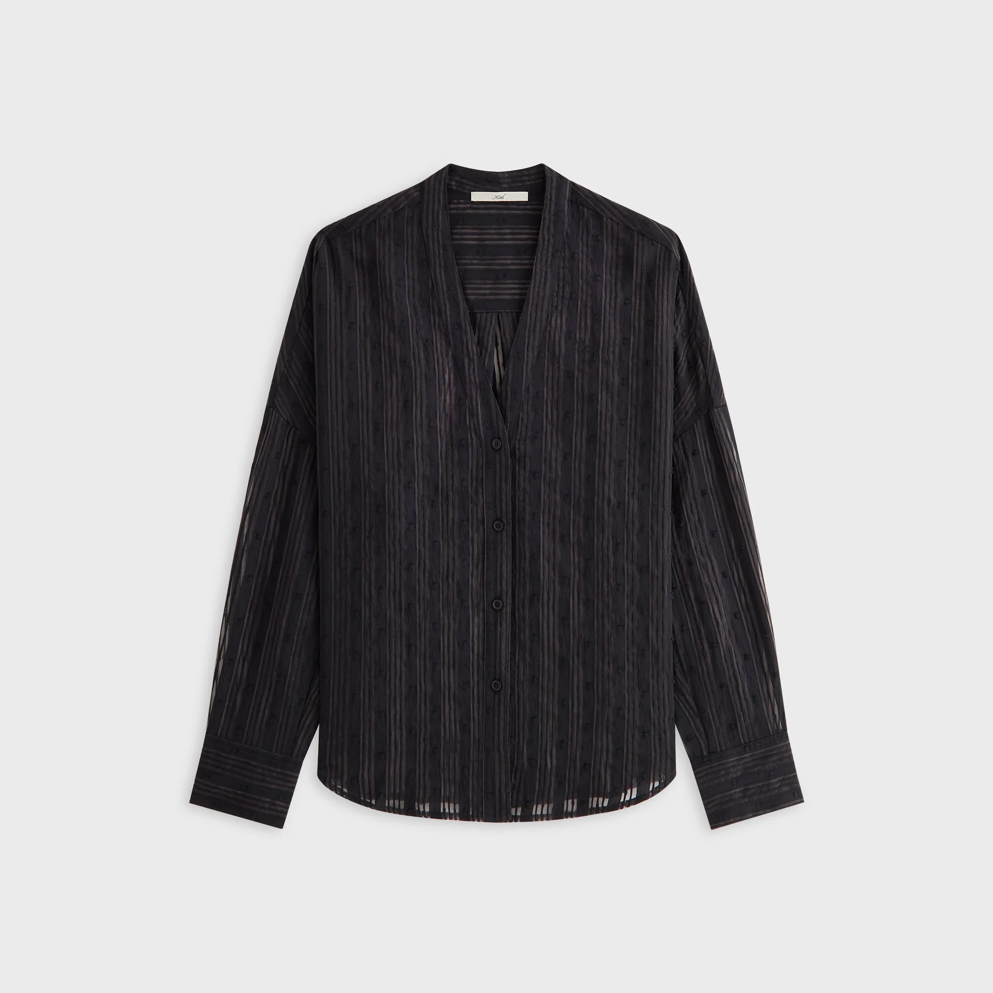 Kith Women Carmyn Sheer Cardigan Shirt - Black