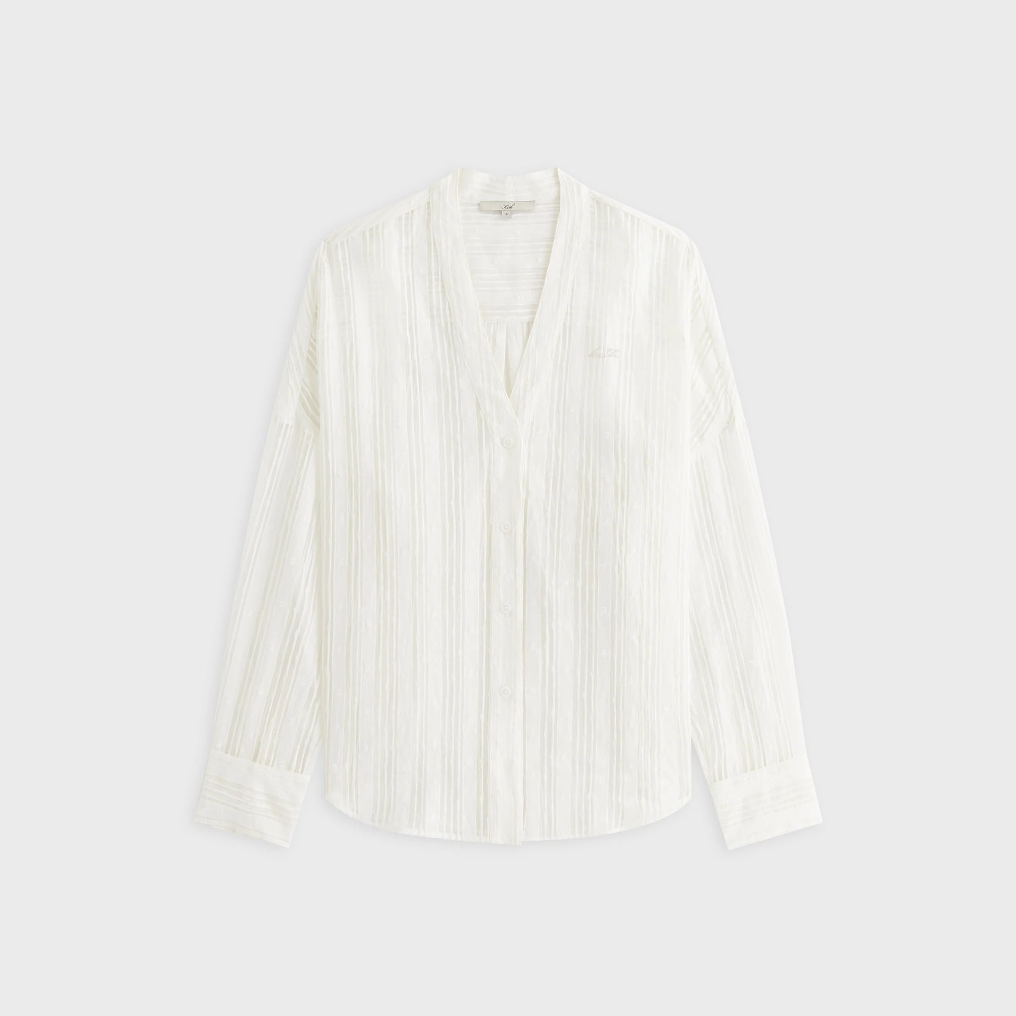 Kith Women Carmyn Sheer Cardigan Shirt - White