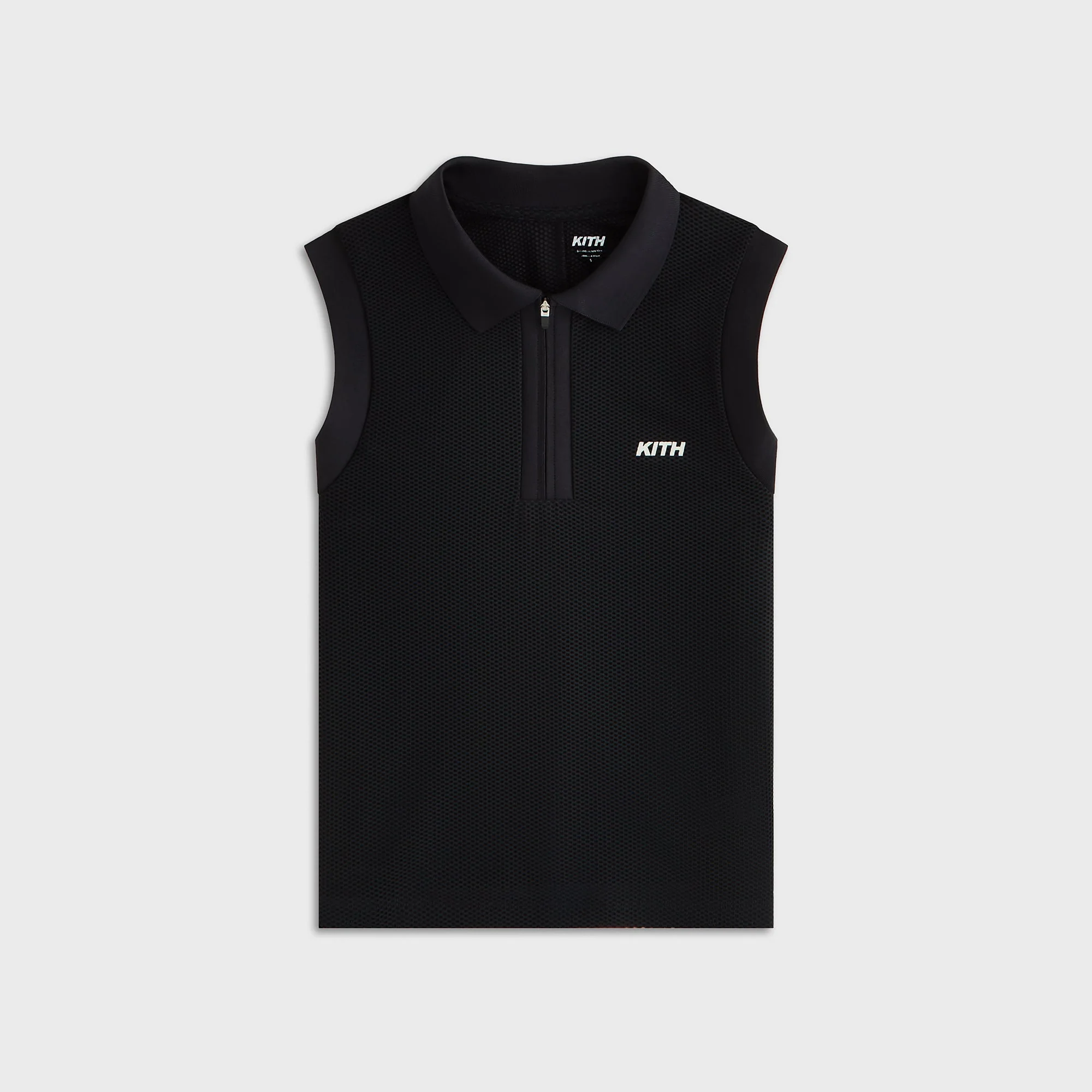 Kith Women Perry Polo Mesh Tank - Black