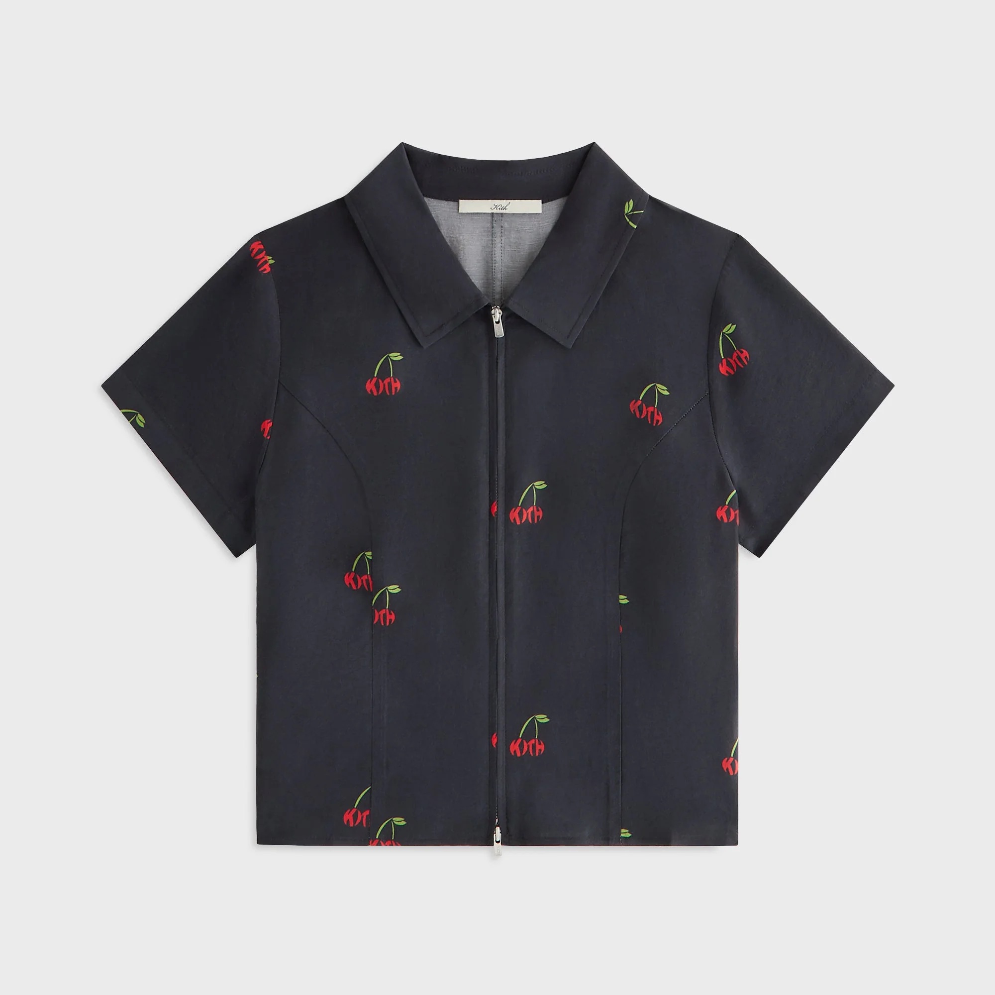 Kith Women Caela Cherry Zip Shirt - Black