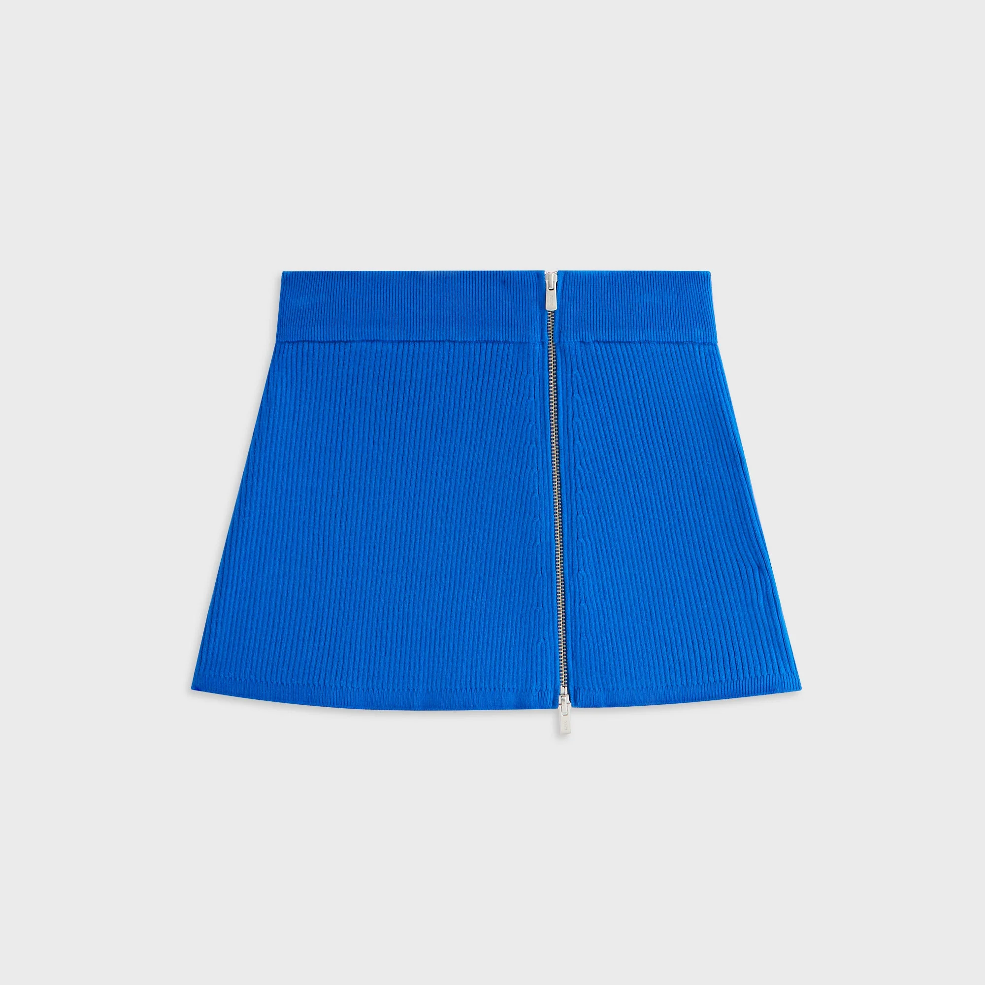 Kith Women Arys Asymmetrical Zip Mini Skirt - Lake