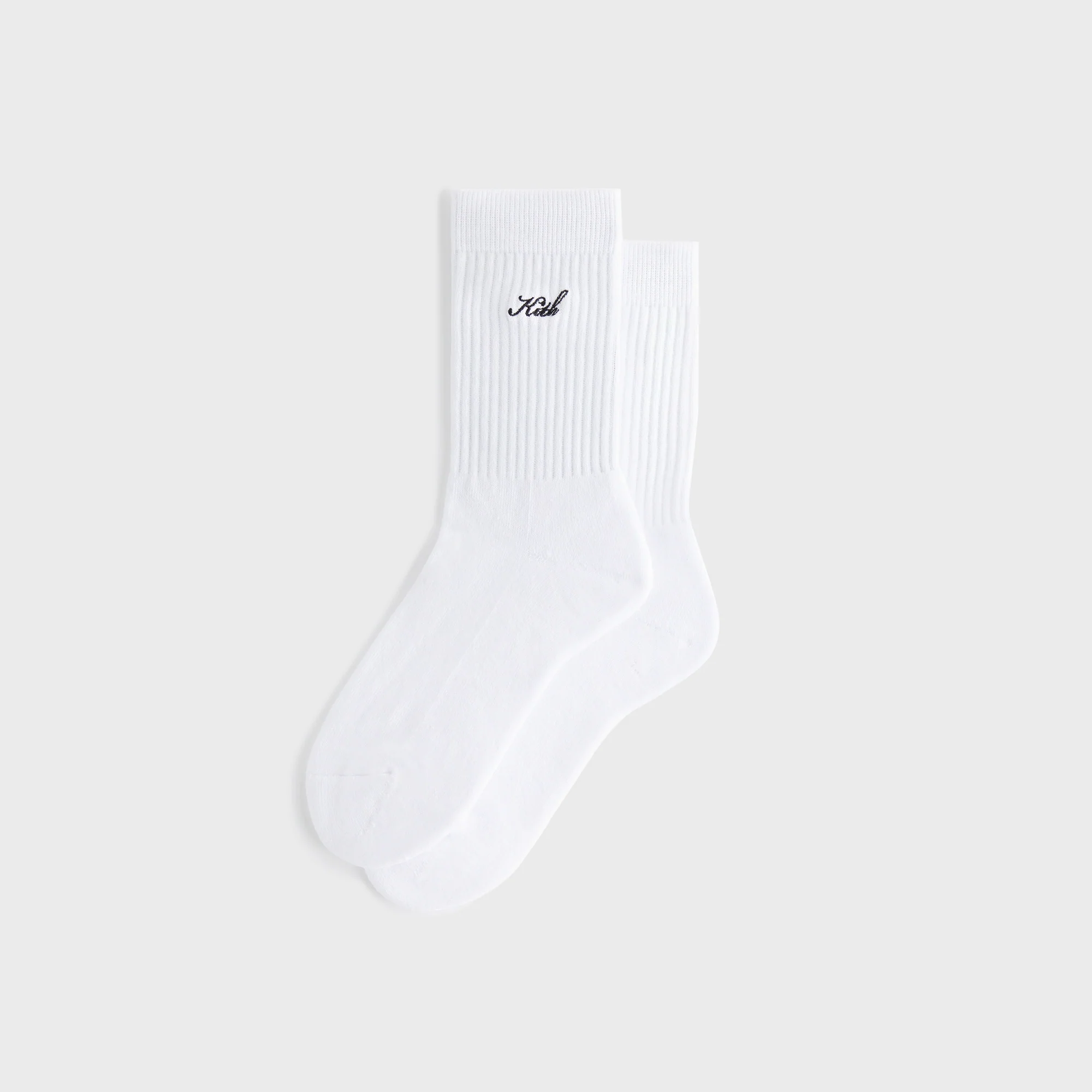 Kith Women Script Classic Crew Socks - White