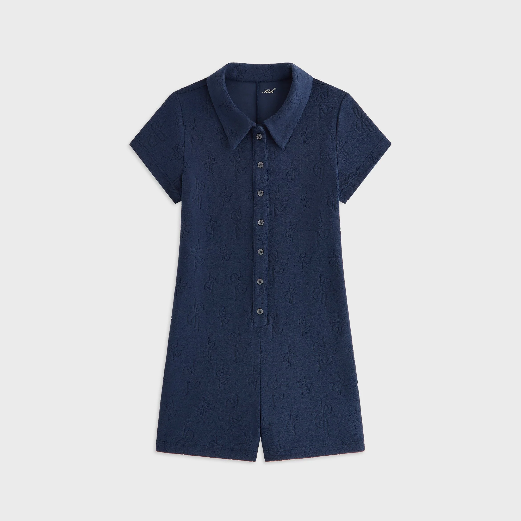 Kith Women Rylee Crest Towel Terry Romper - Nocturnal