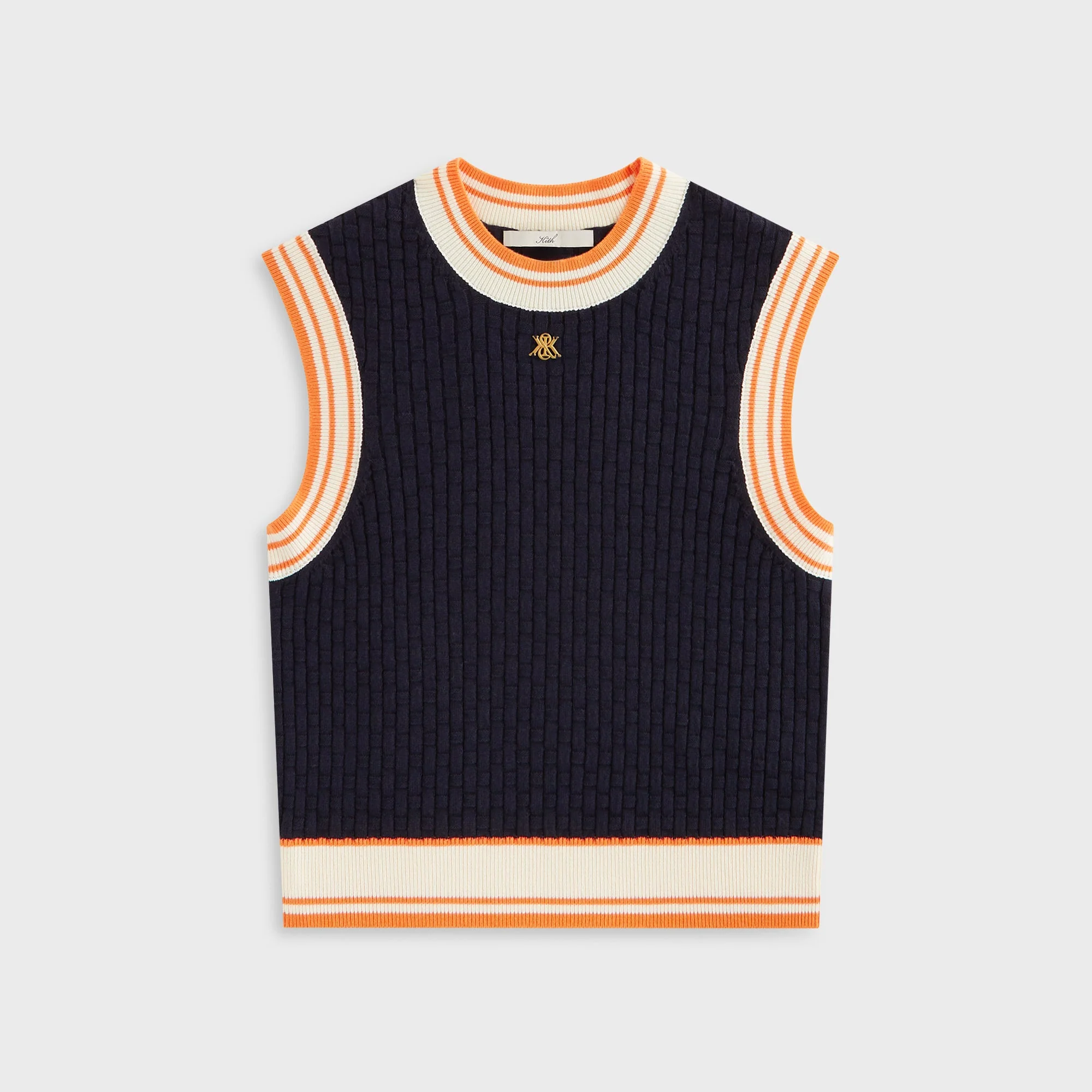 Kith Women Harter Basketweave Sweater Vest - Ink
