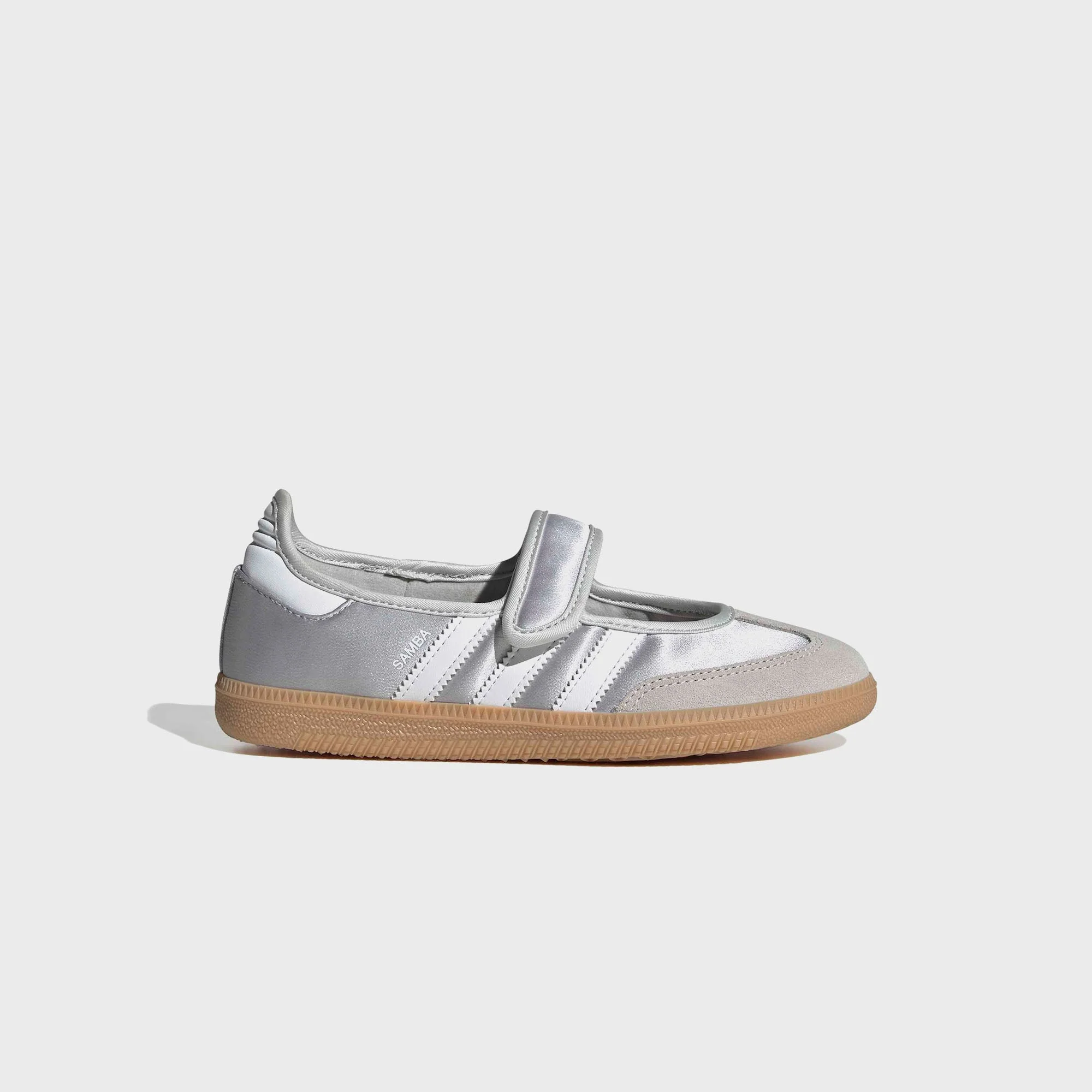 adidas GS Samba Jane - Silver Metallic / Cloud White / Gum