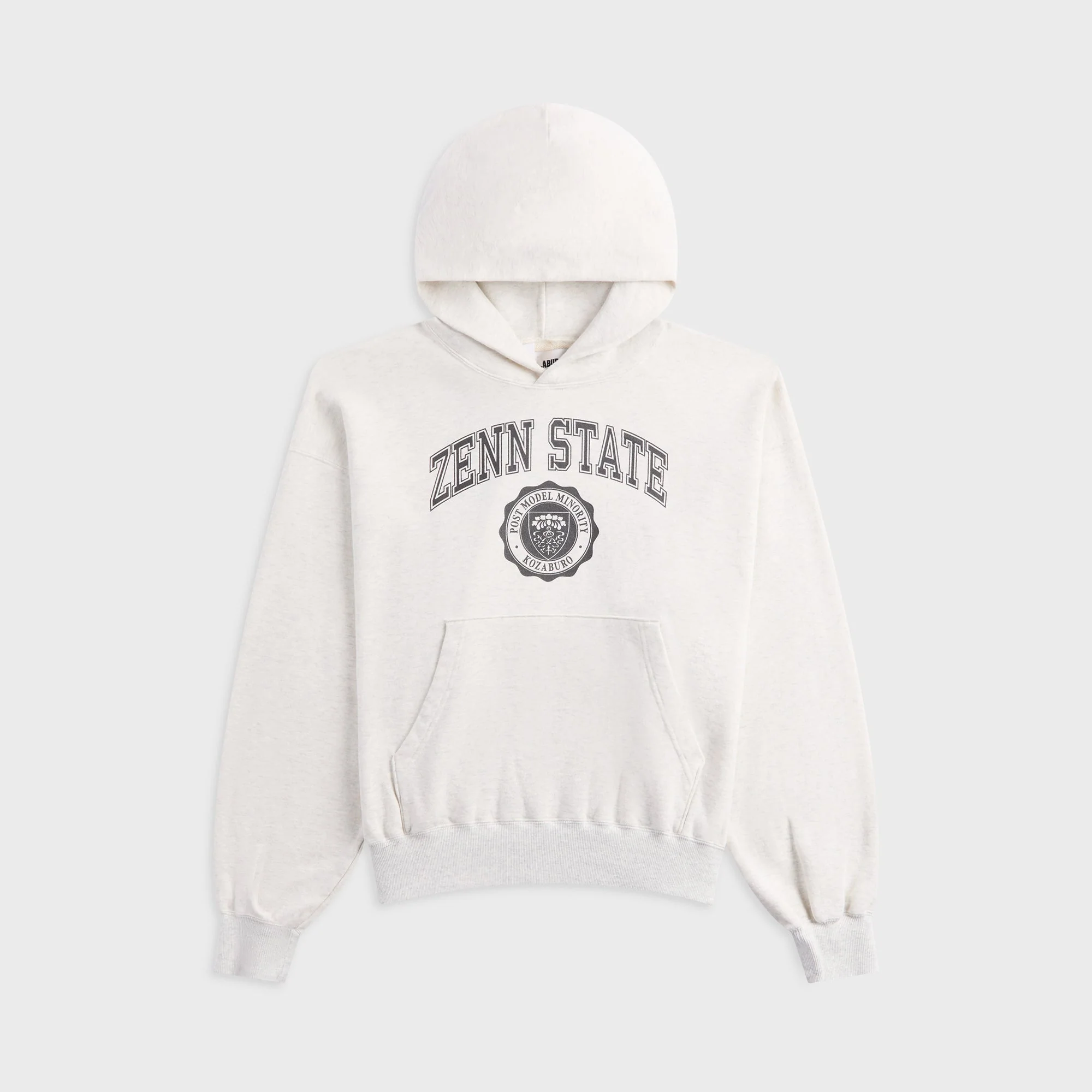 KOZABURO Zenn State Print Hoodie - Light Gray