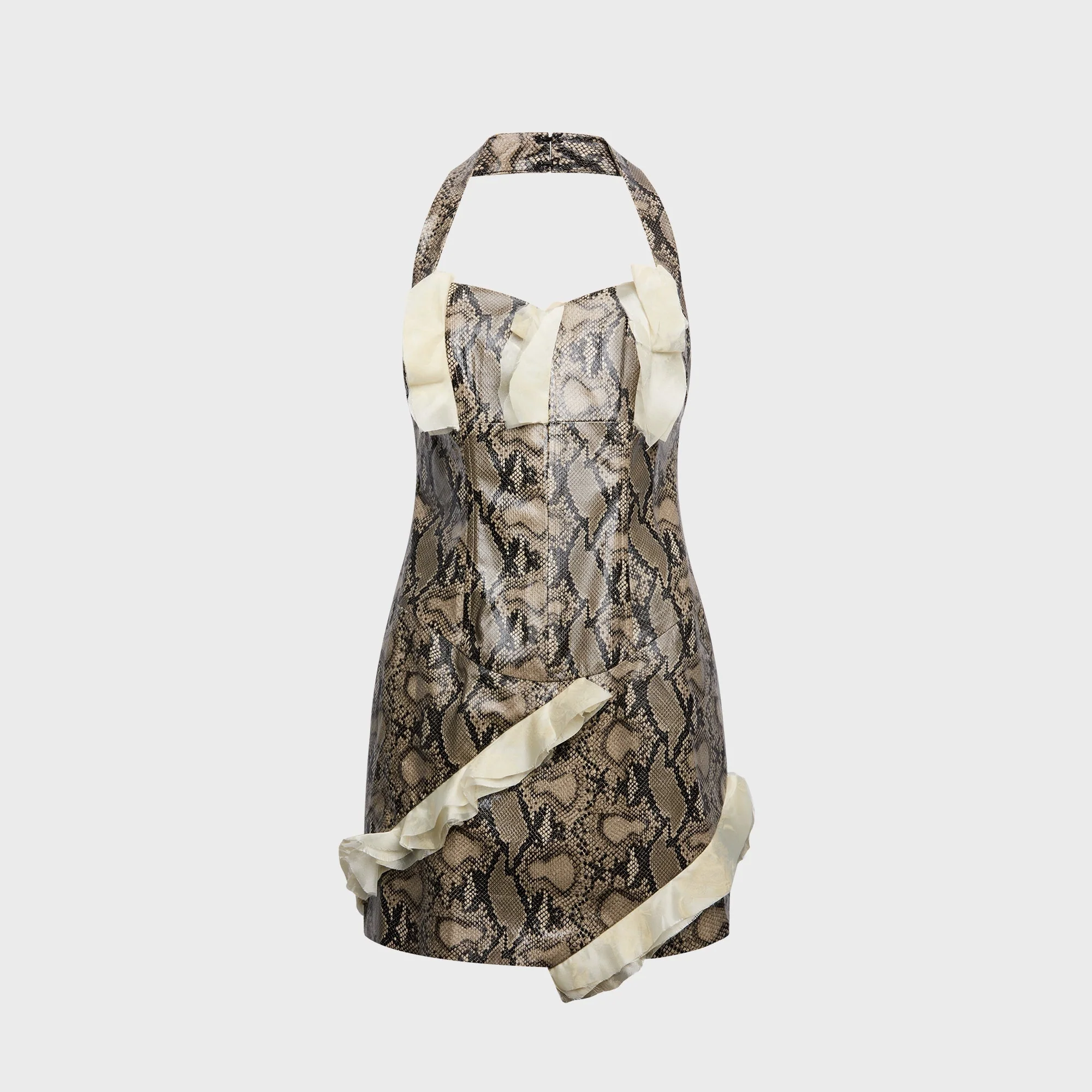 Kim Shui Martyna Skin Mini Dress - Snake