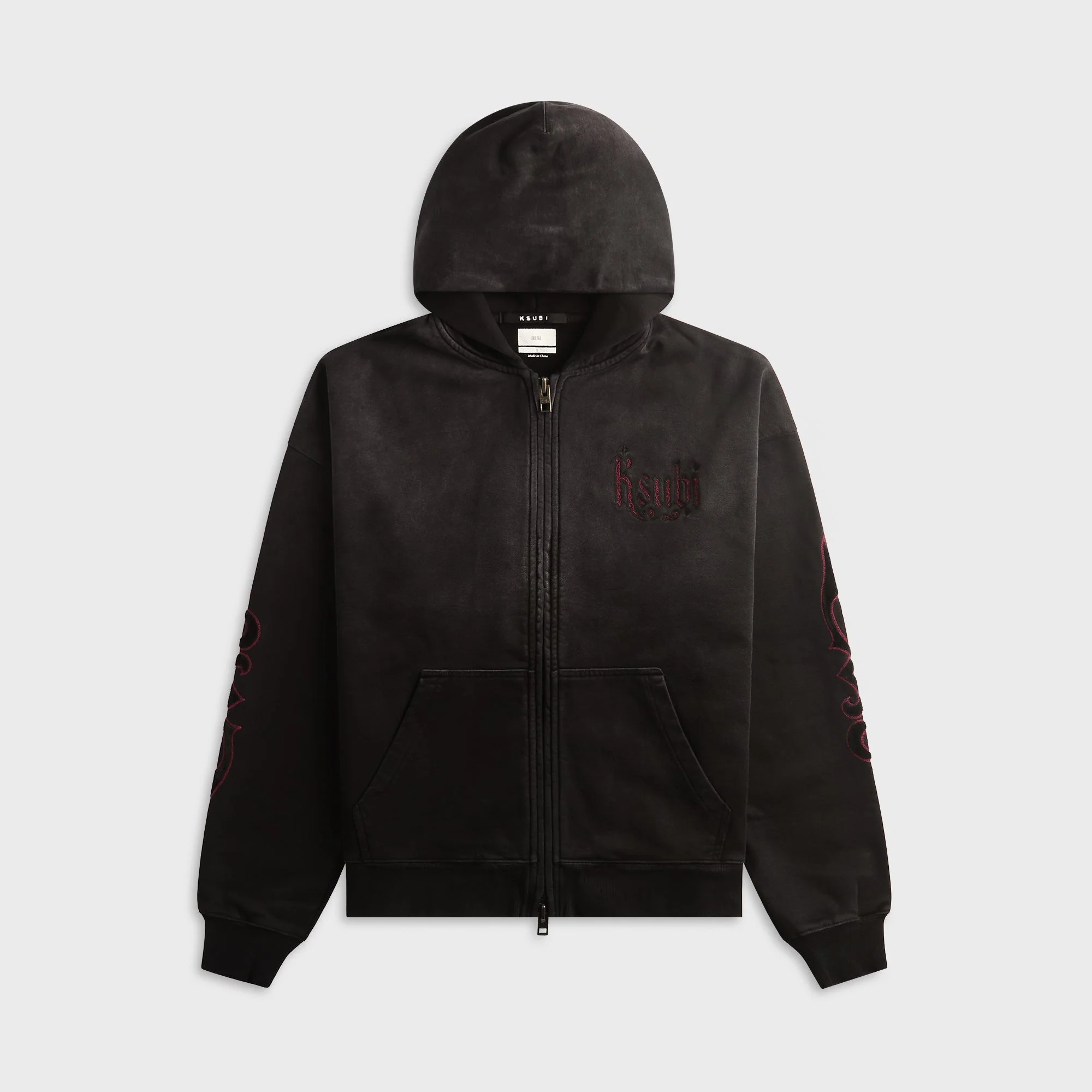 Ksubi Paise Ekcess Hoodie - Black Fade