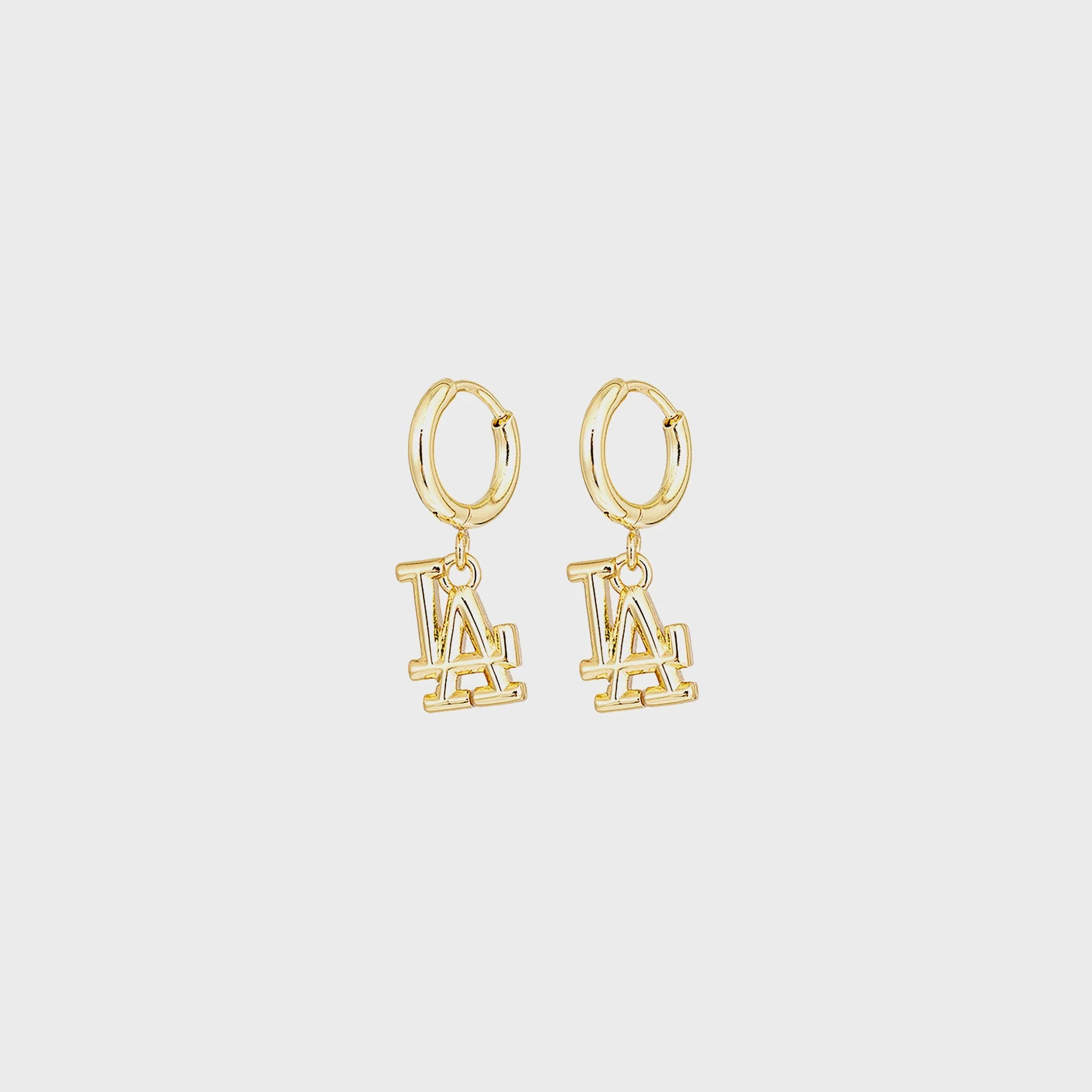 Luv AJ The LA Logo Charm Earrings - Gold