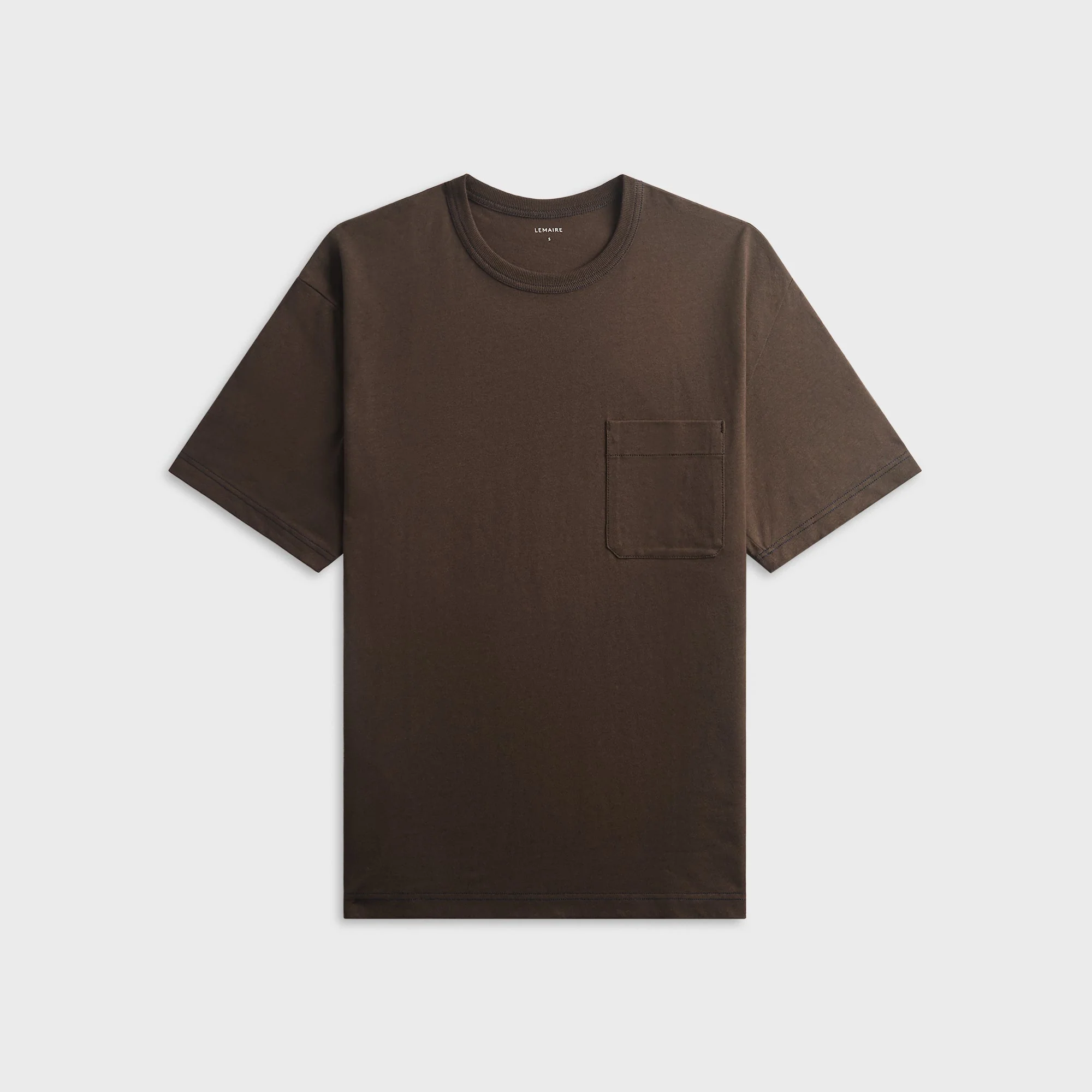 Lemaire Boxy Short Sleeve Tee - Ristretto
