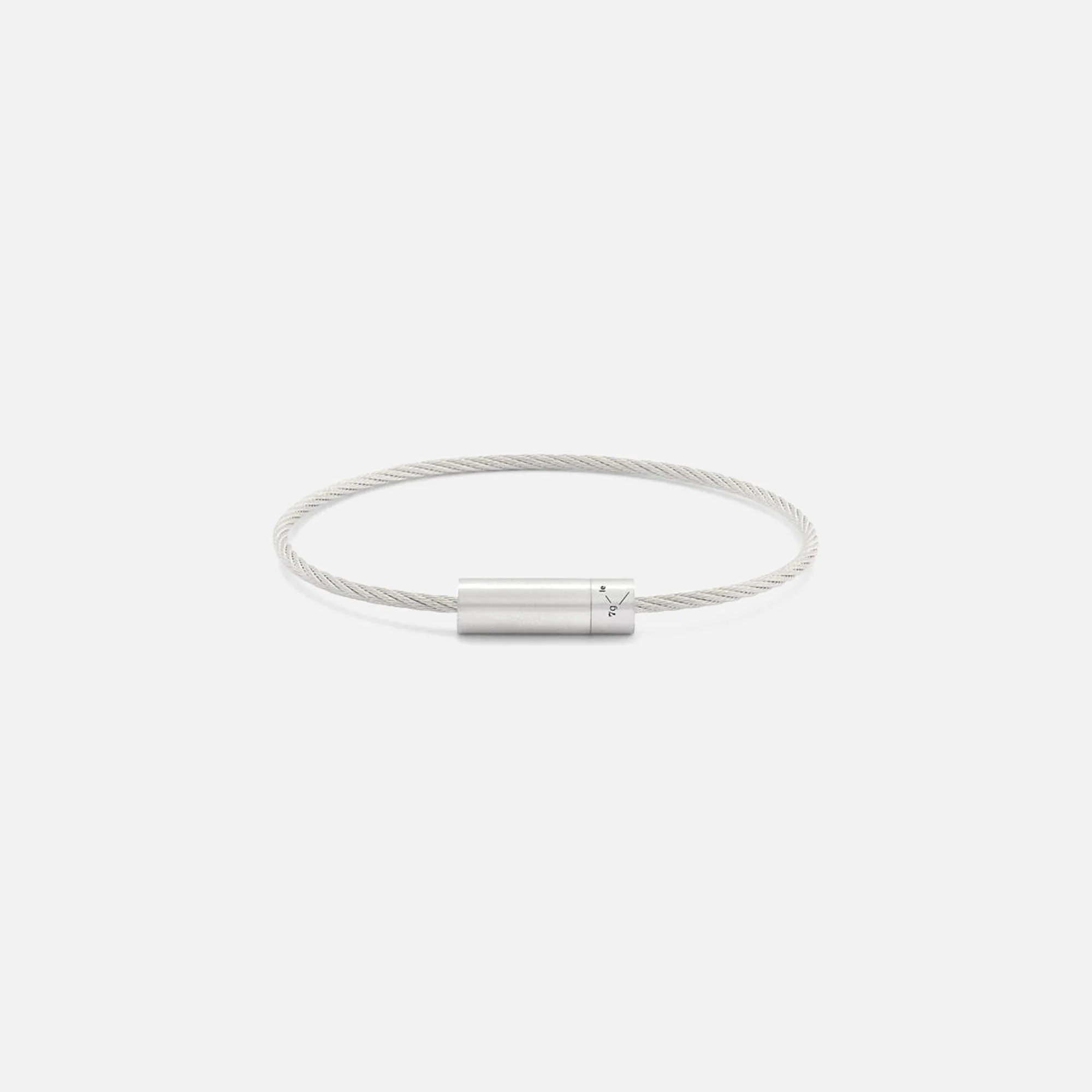 Le Gramme 7g Cable Bracelet - Silver