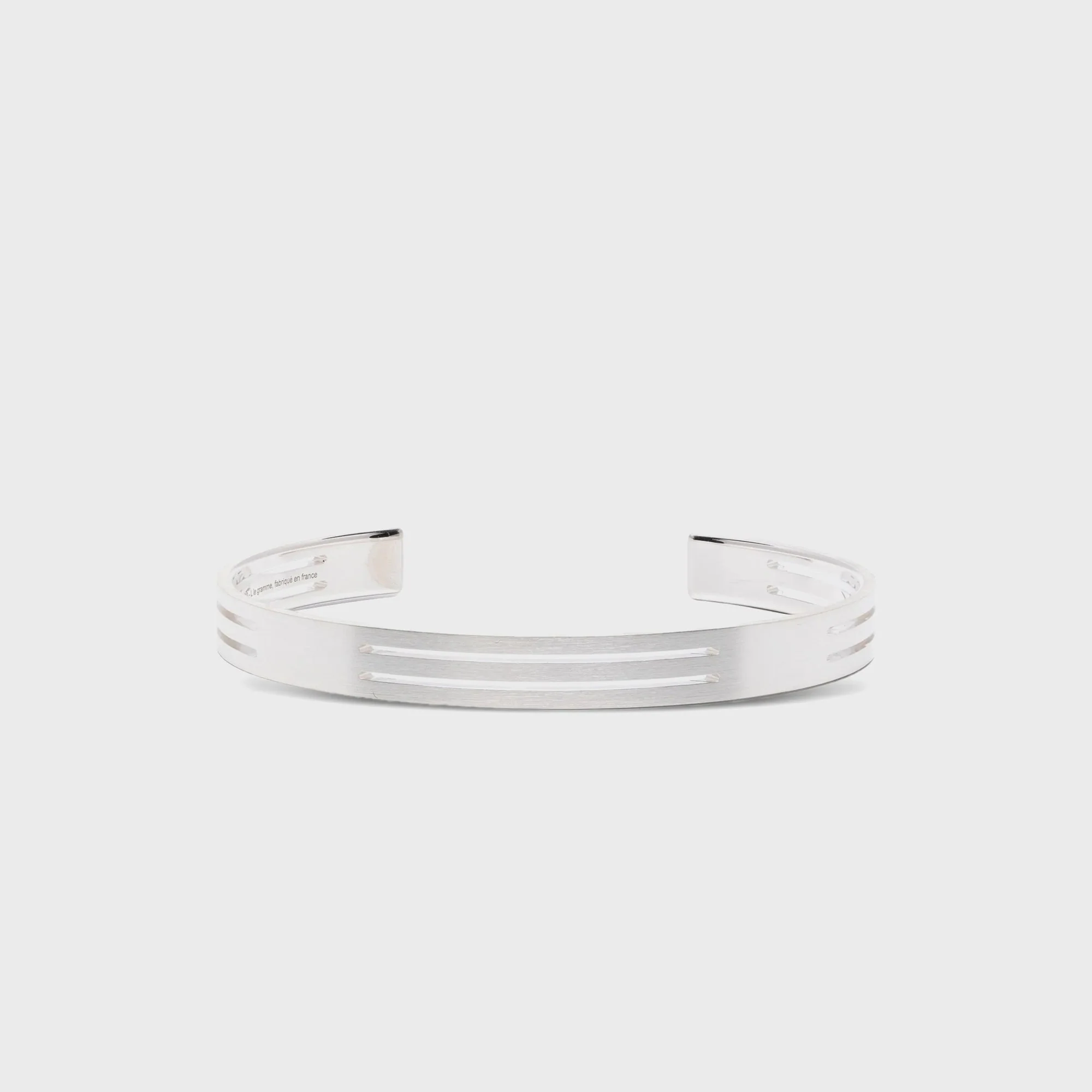 Le Gramme Grammes Punched Bracelet - Silver