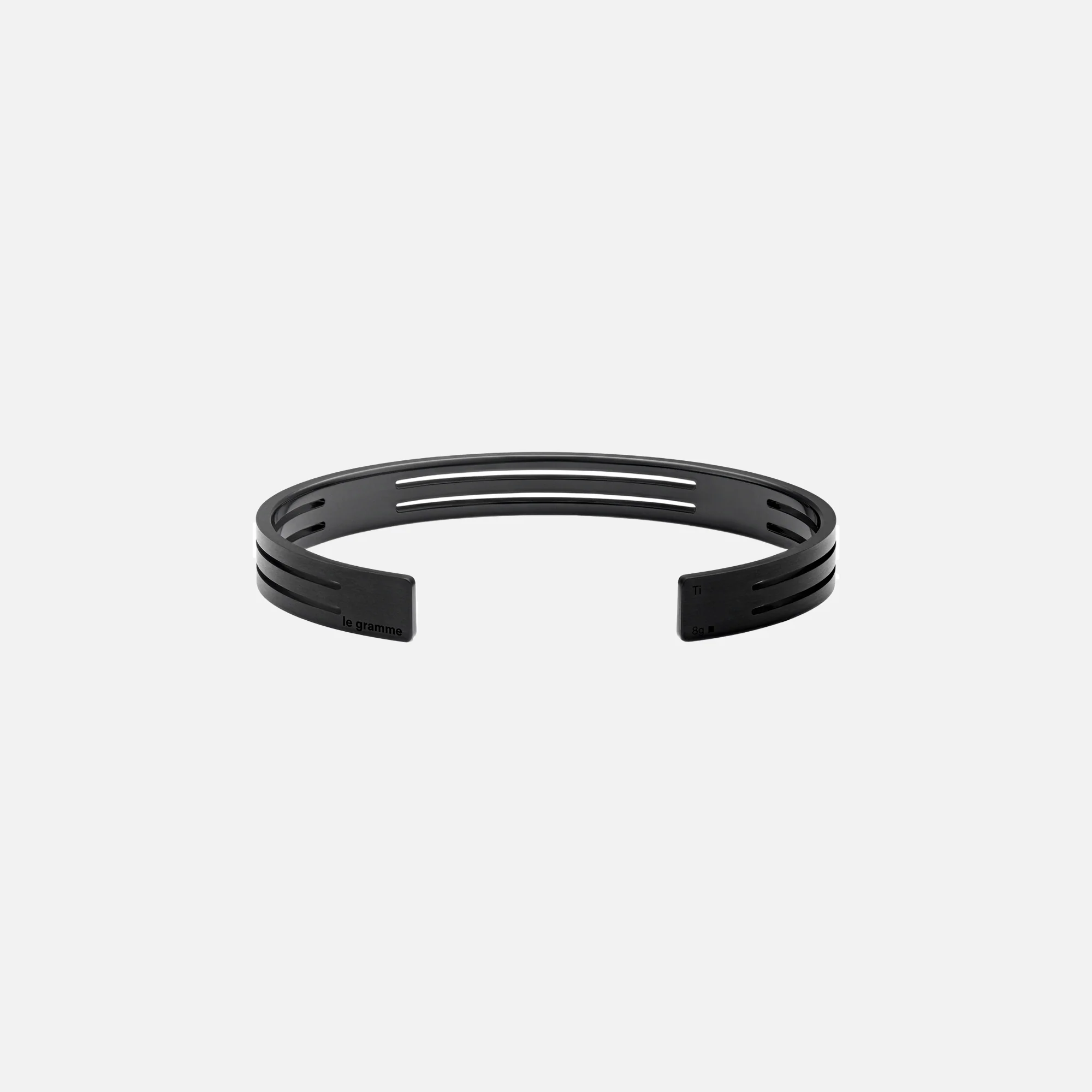 Le Gramme 8g Perforated Ribbon Bracelet - Silver