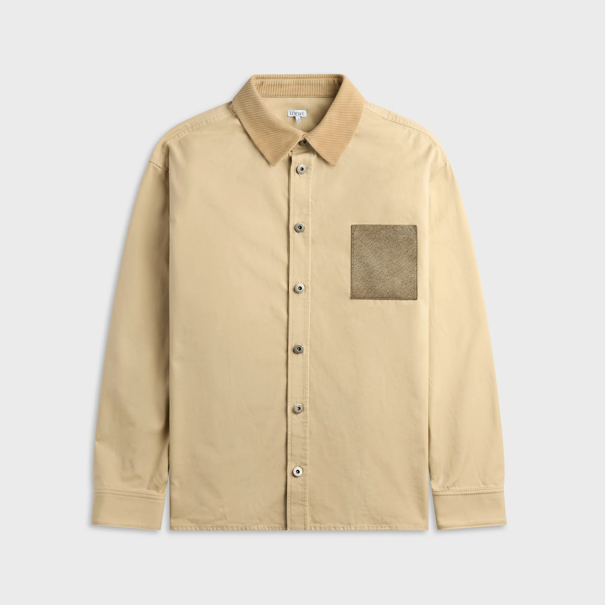 Loewe Cotton Twill Overshirt - Beige