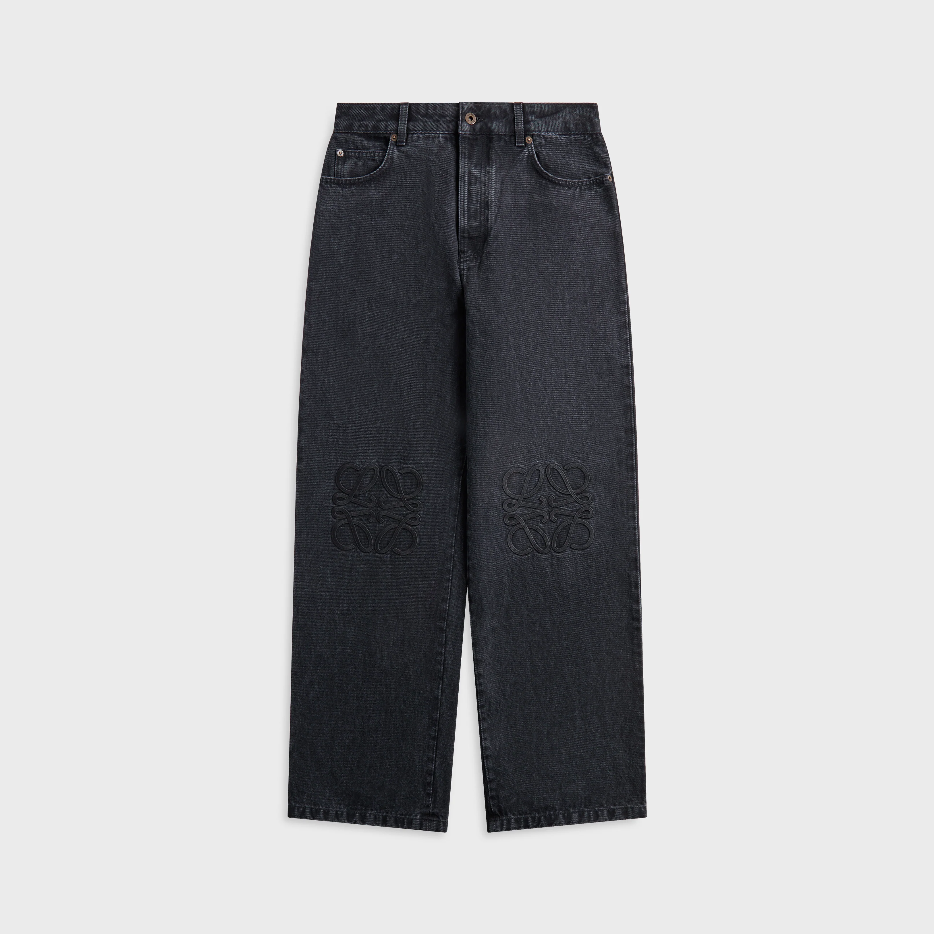 Loewe Anagram Baggy Jean - Black