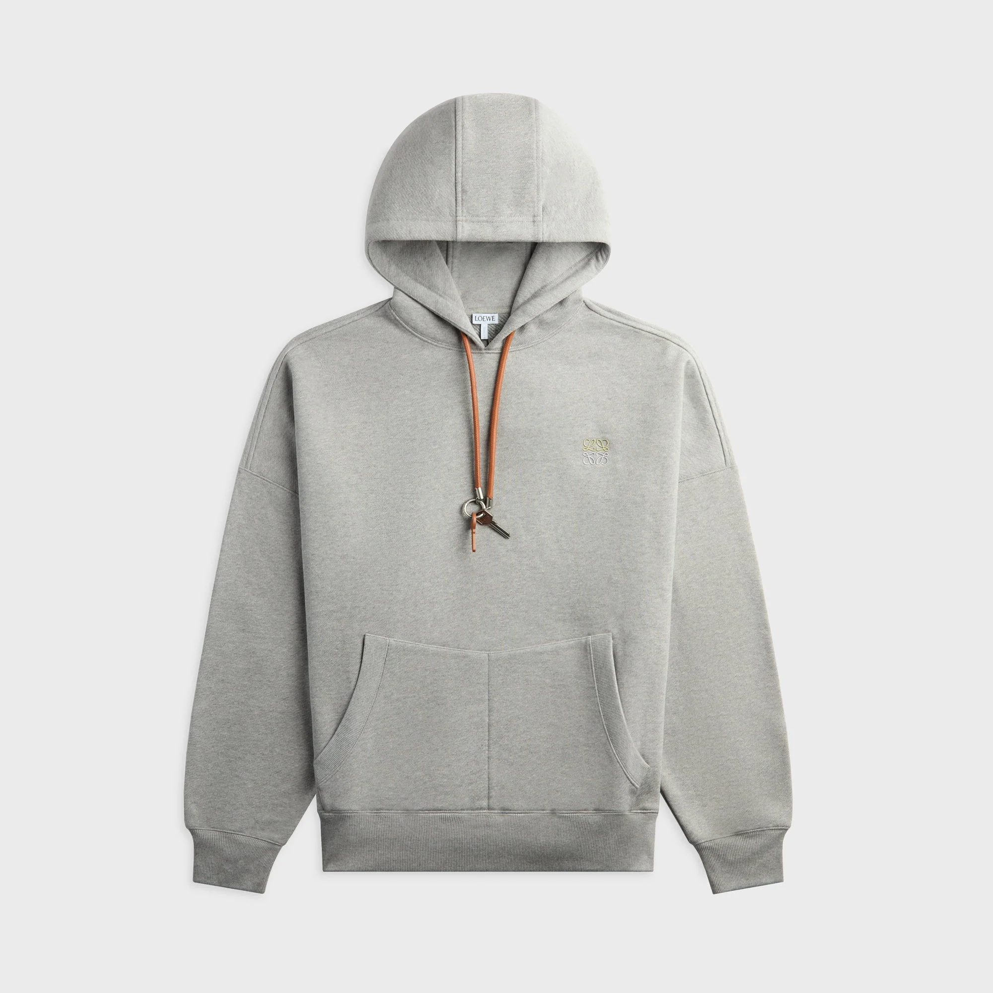 Loewe Cotton Relaxed Fit Hoodie - Grey Melange