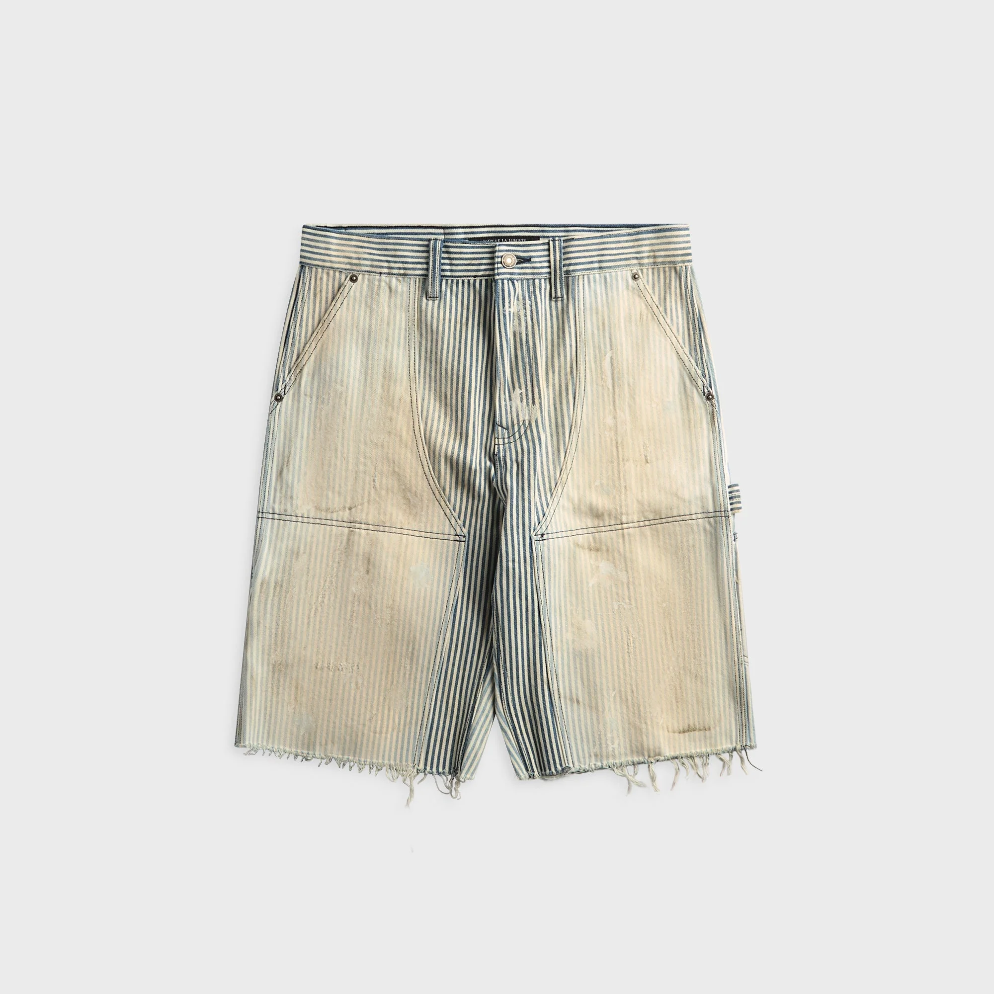 Co?t De La Libert?? Bushwick Hickory Stripe Cut Off Short - Asphalt Dint