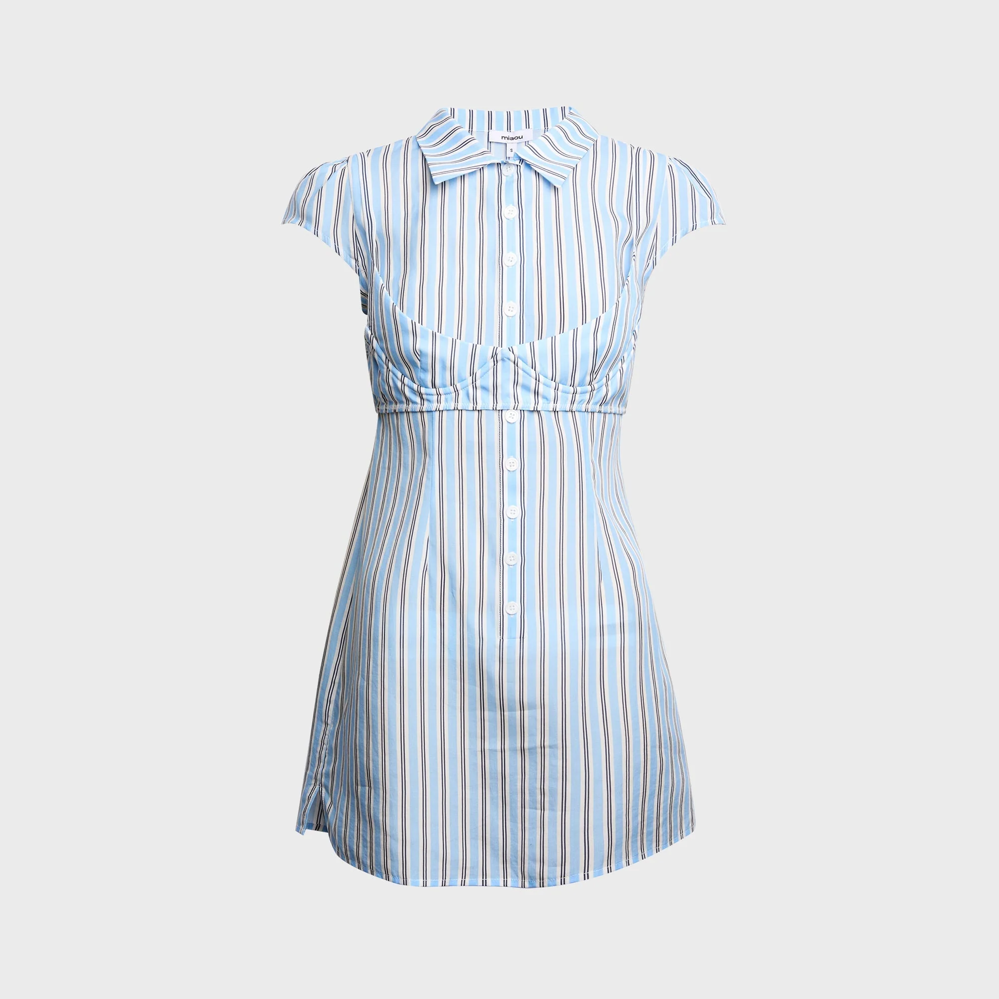 Miaou Venna Dress - Blue Stripe
