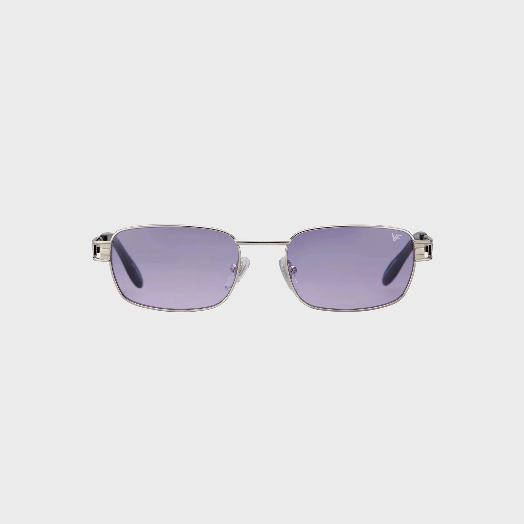Vintage Frames Dime 24KT White Gold Sunglasses - Black