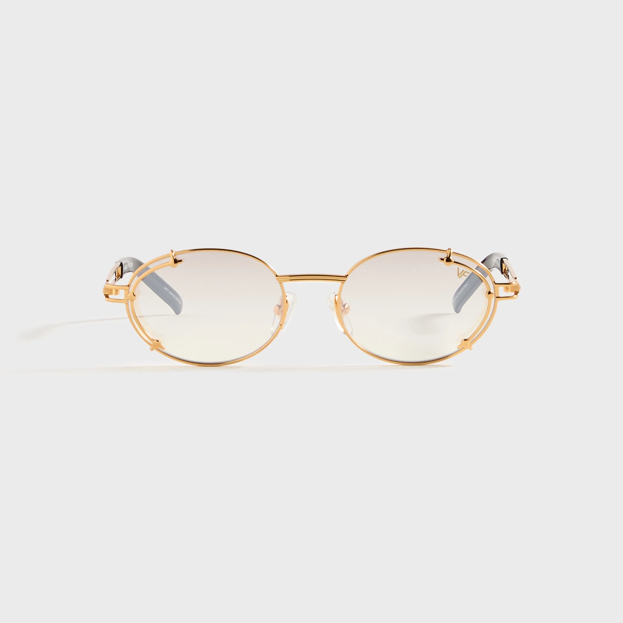 Vintage Frames Knowledge 24KT - Yellow Gold / Brown Smoke Gradient