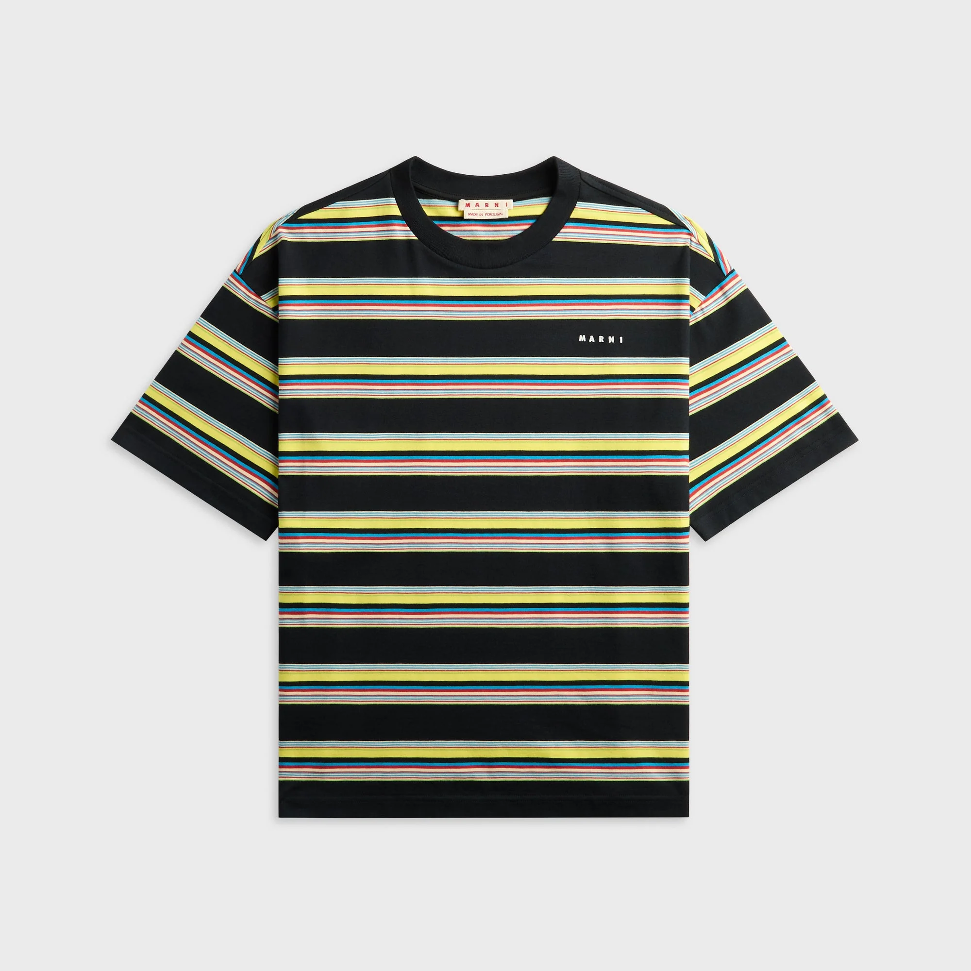 Marni Striped Short Sleeve Tee - Acid