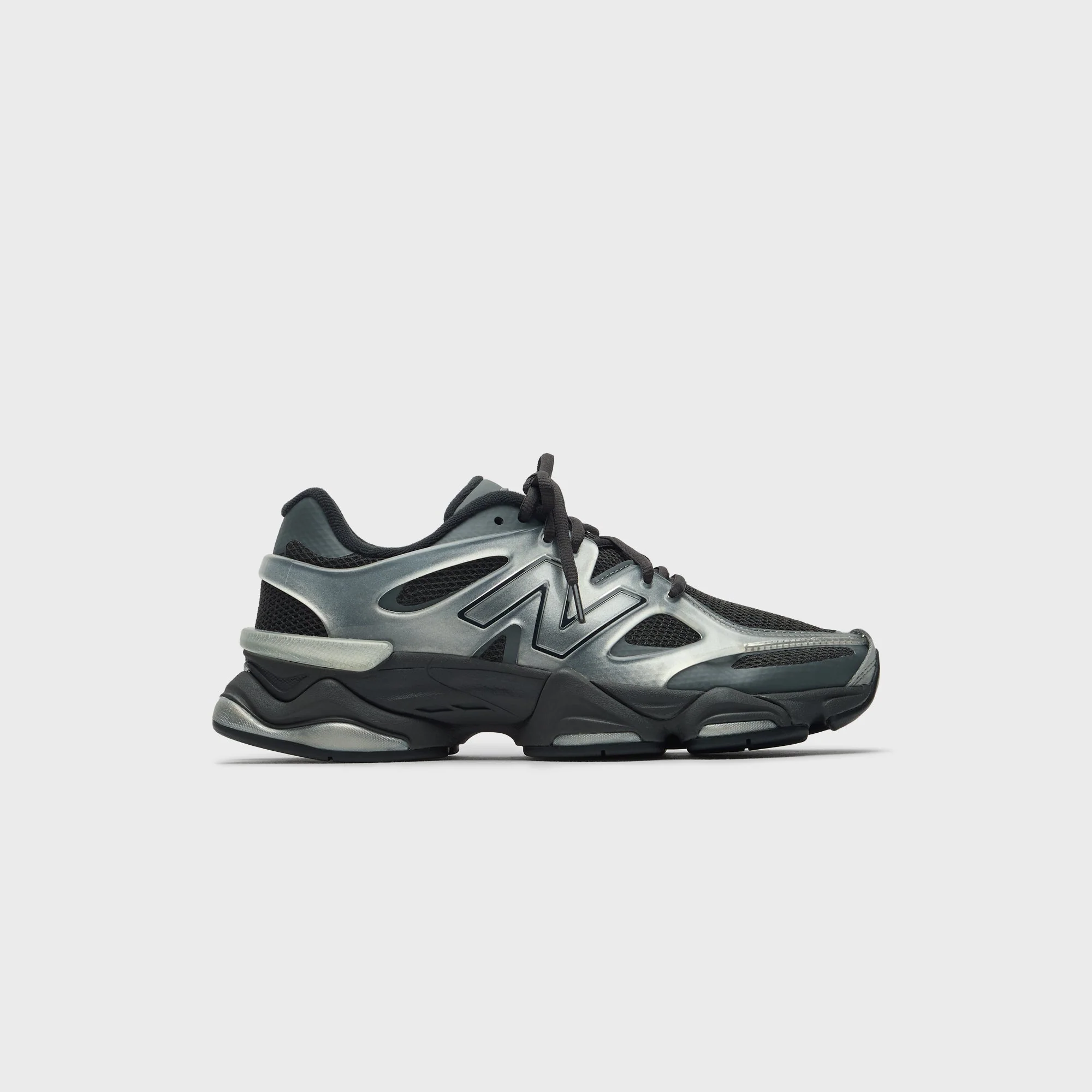 New Balance 9060 X - Silver Metallic / Black Cement