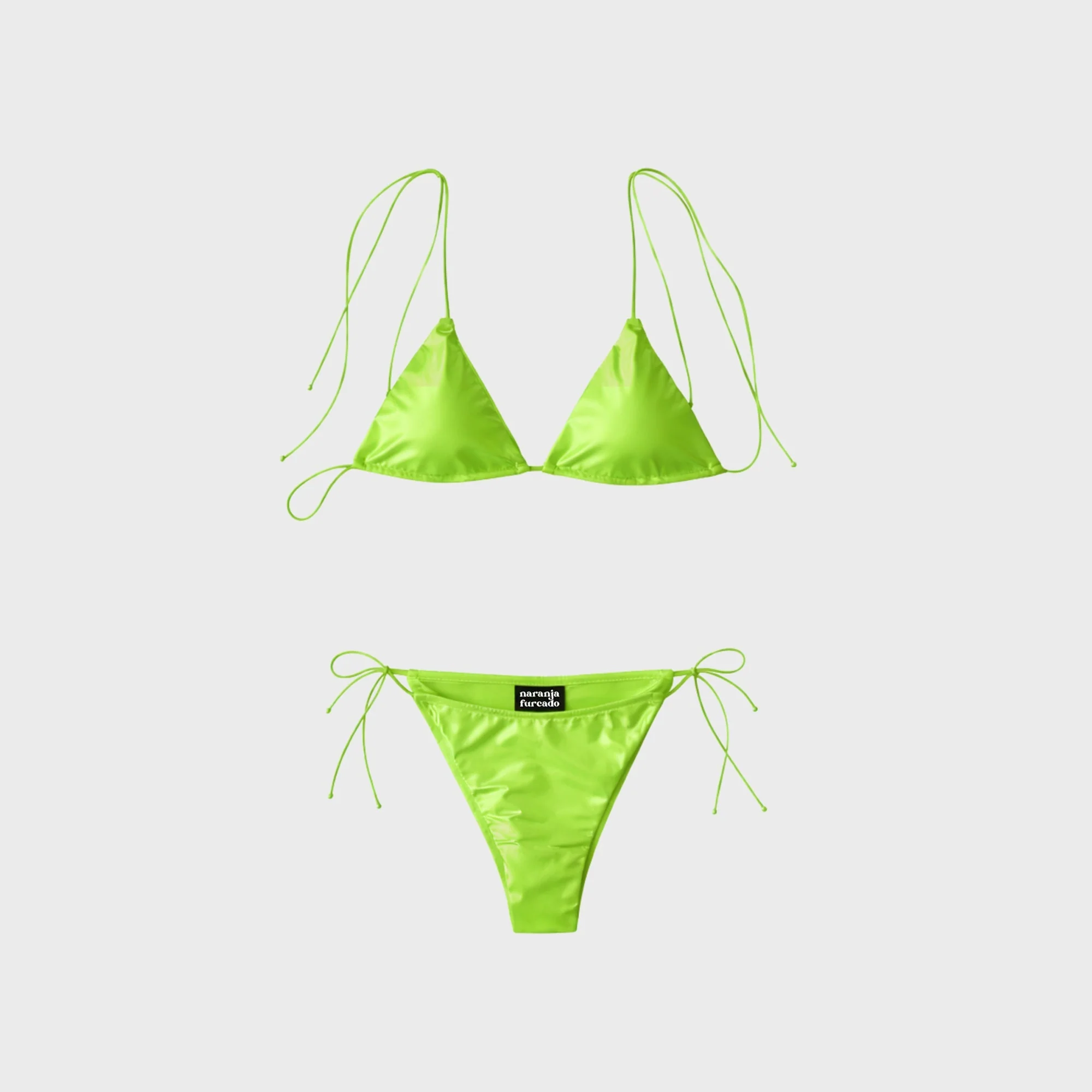 Naranja Furcado Triangle Set - Lime