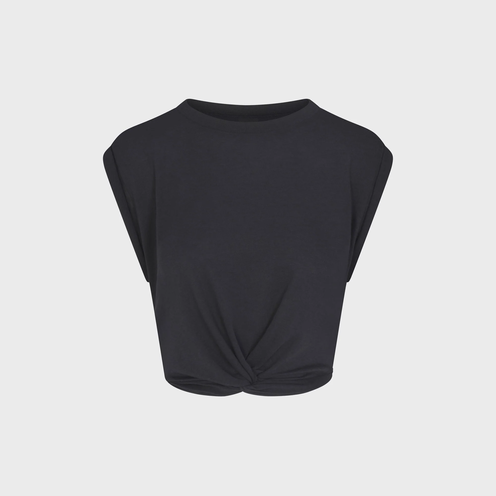 NikeSKIMS Performance Cotton Blend Crop Twist Tank - Obsidian