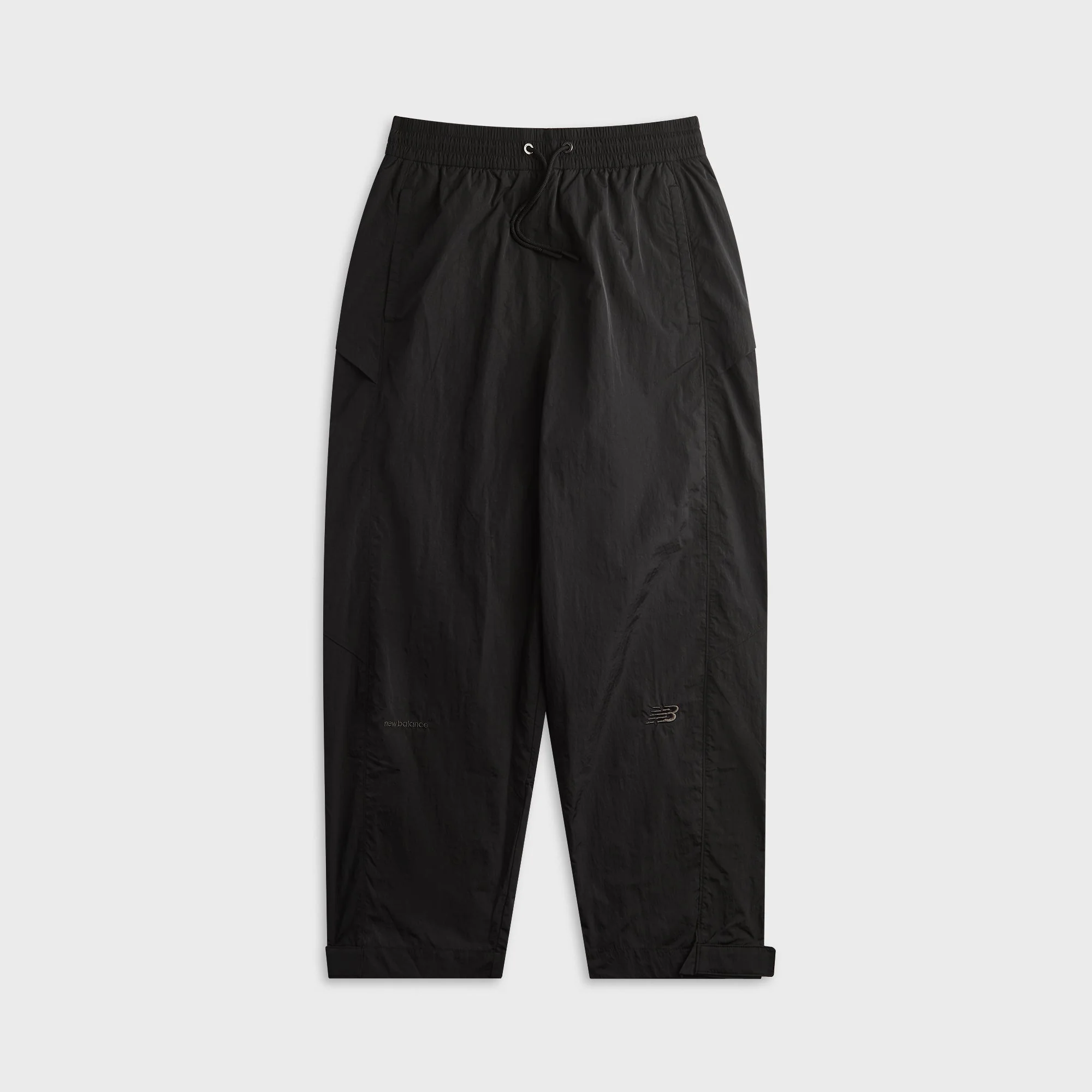 New Balance Grey Nylon Wide Tapered Pant - Black