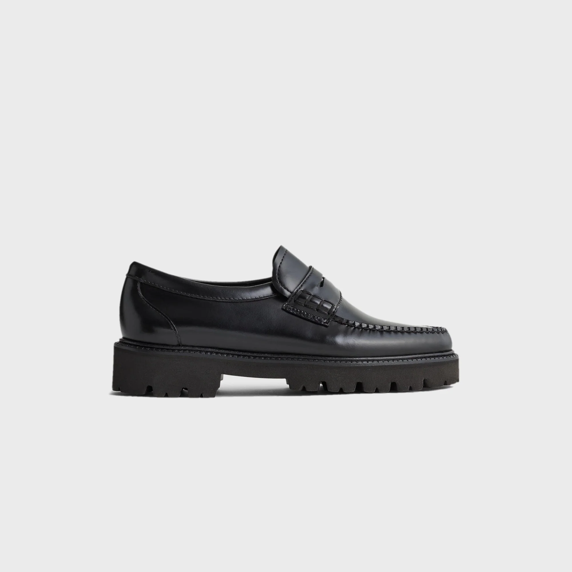 G.H. Bass WMNS Whitney Super Lug Loafers - Black Combo