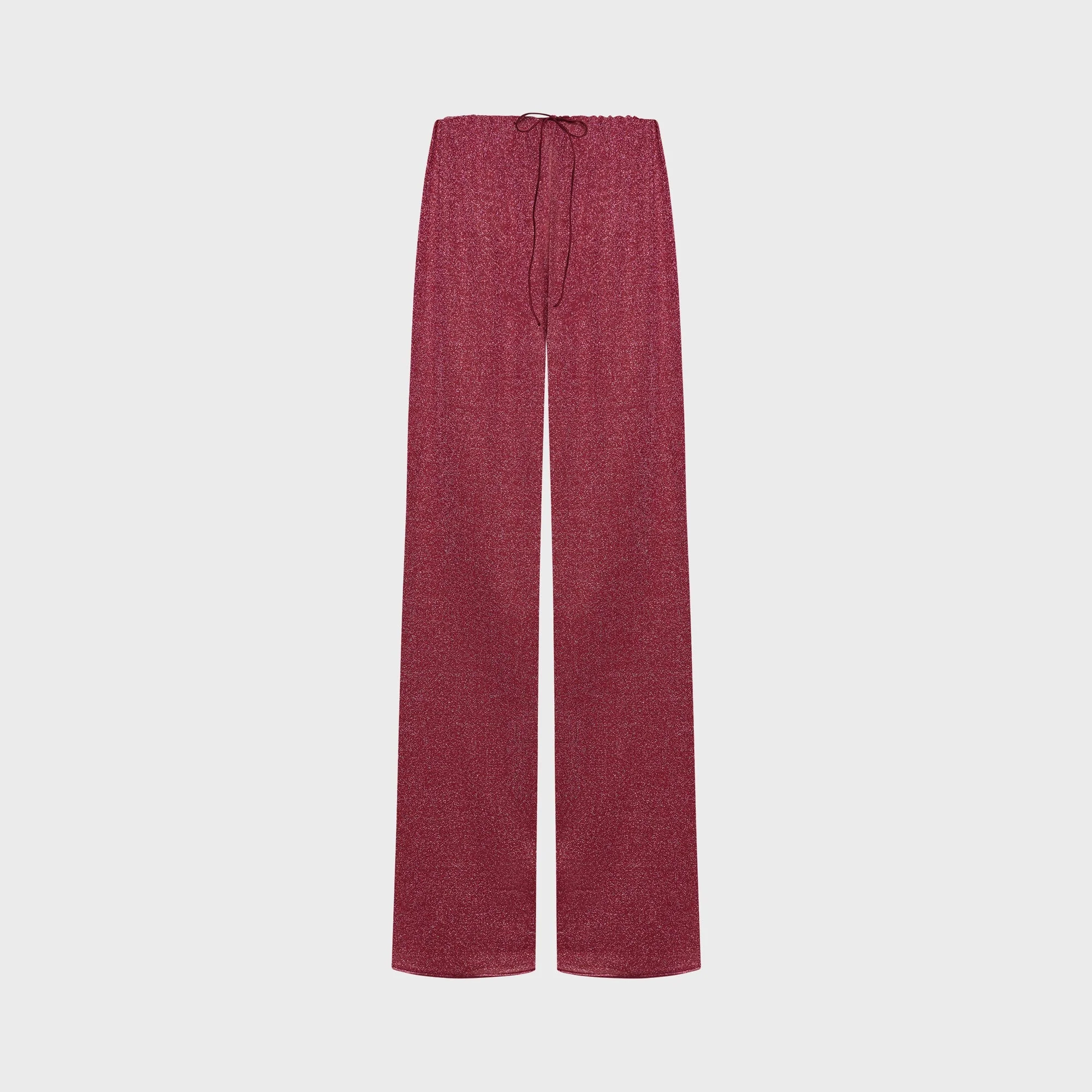 Oseree Lumiere Lurex Long Pant - Coral