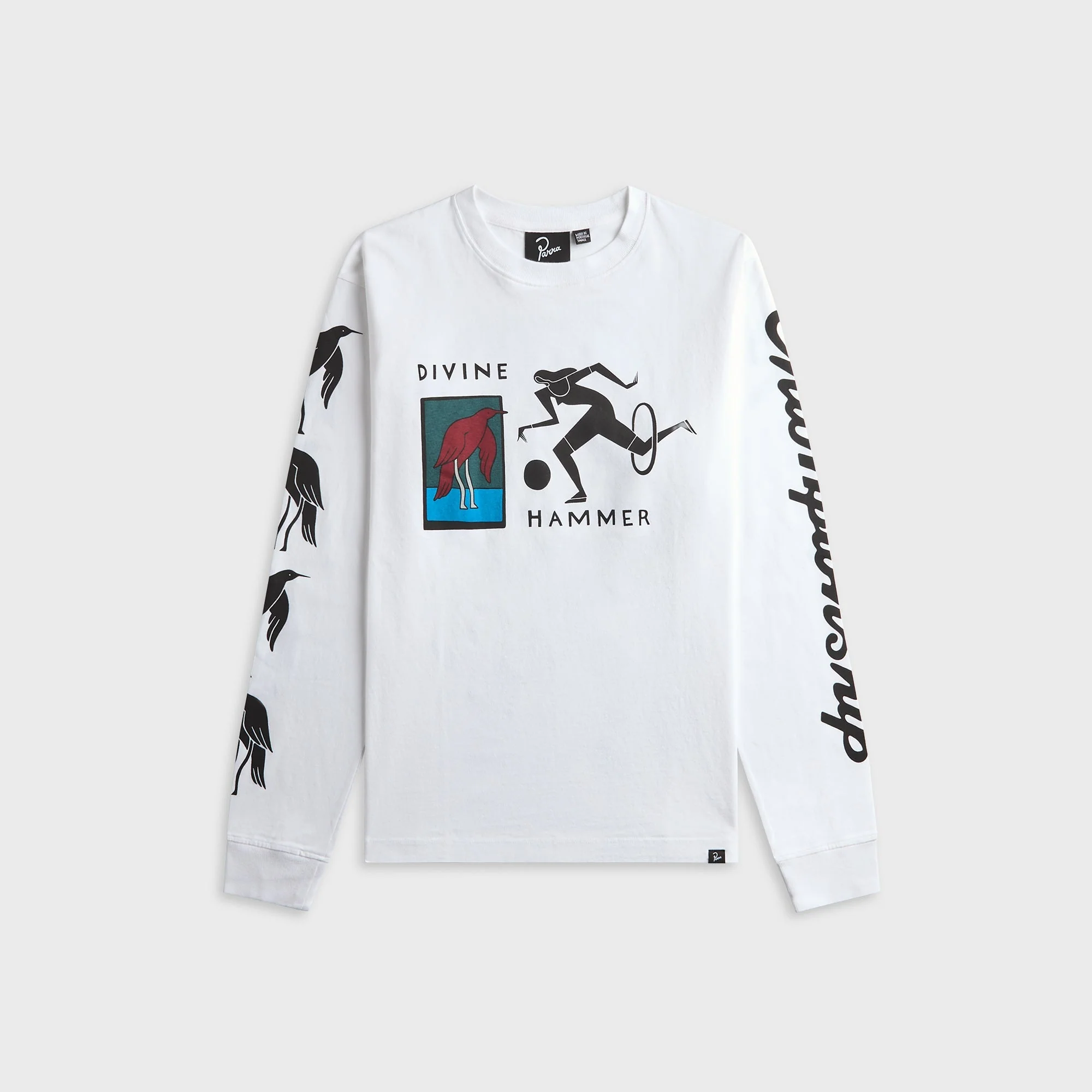 by Parra Divine Hammer Long Sleeve Tee - White