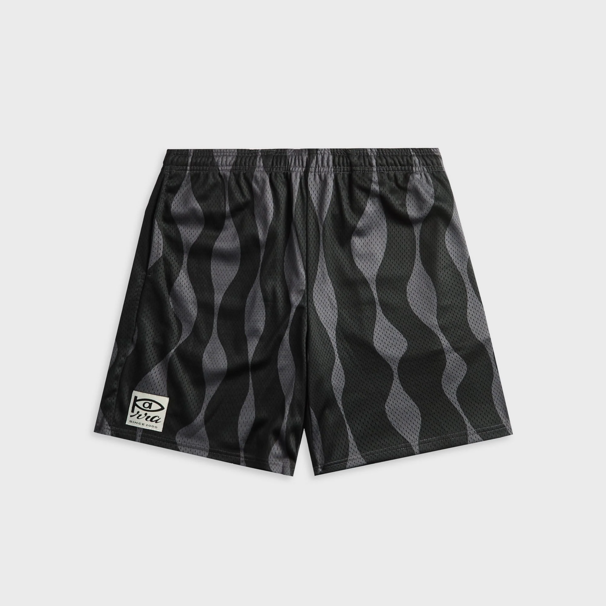 by Parra Waved Mesh Short - Black