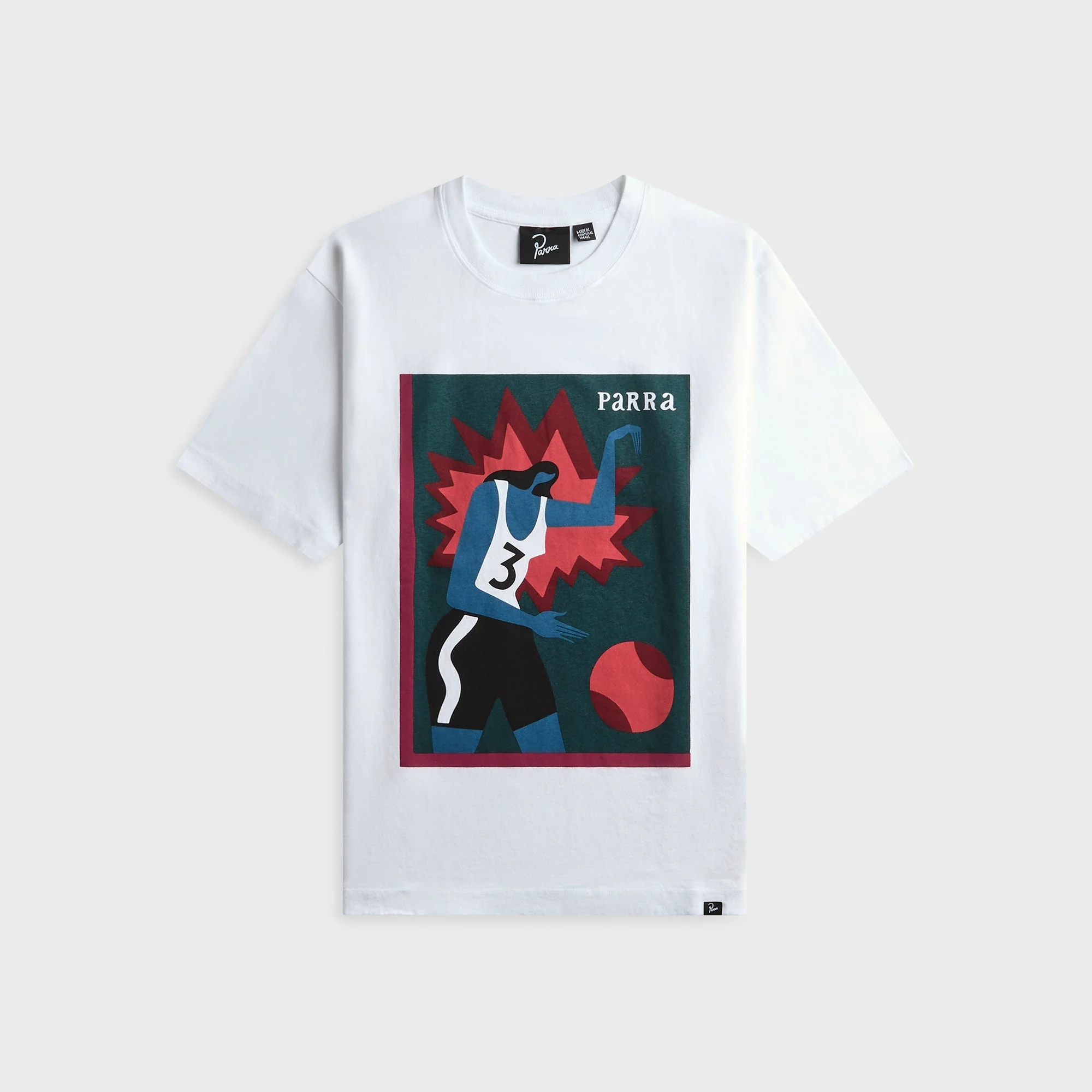 by Parra Baseketball Tee - White