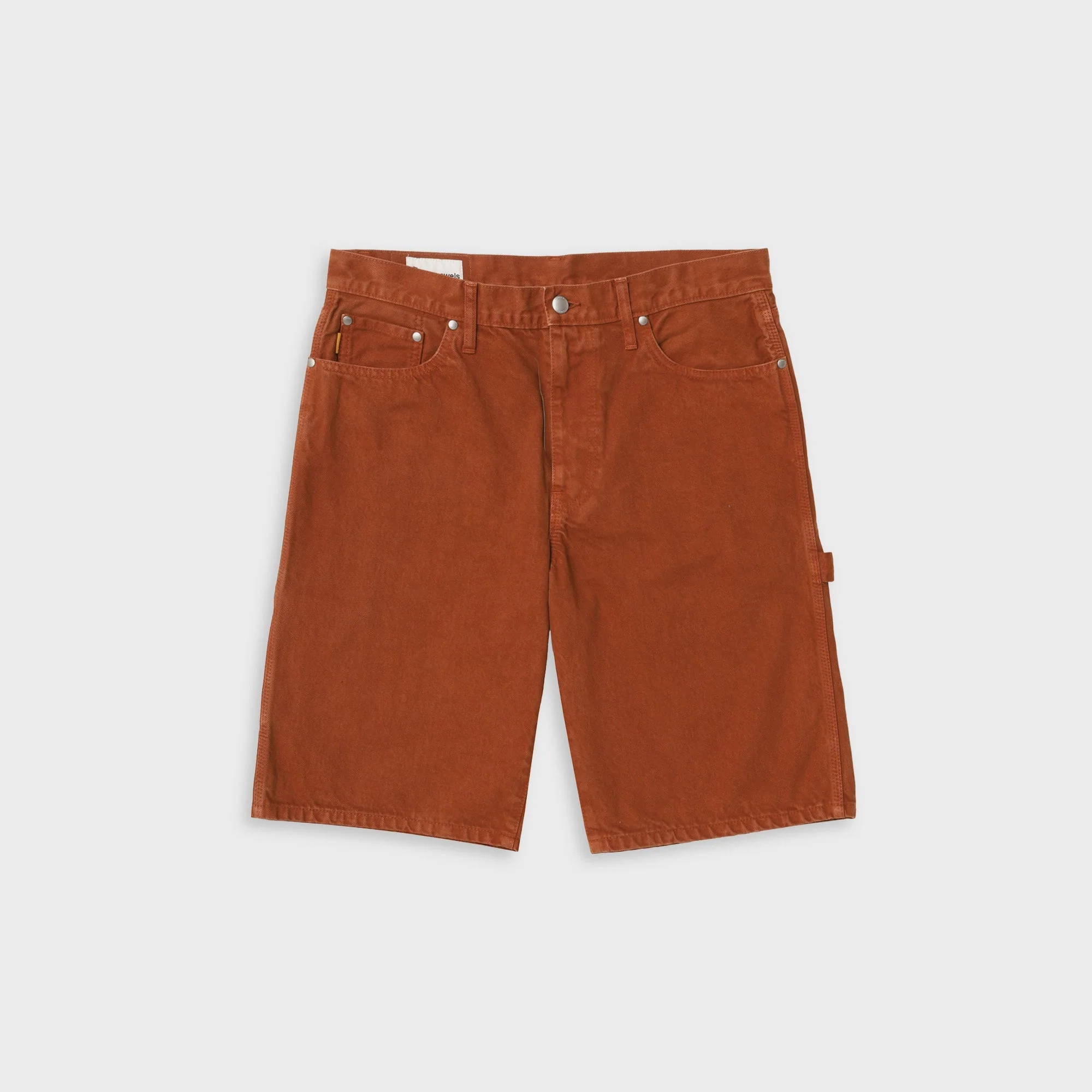 vowels Overdyed Painter Short - Persimmon