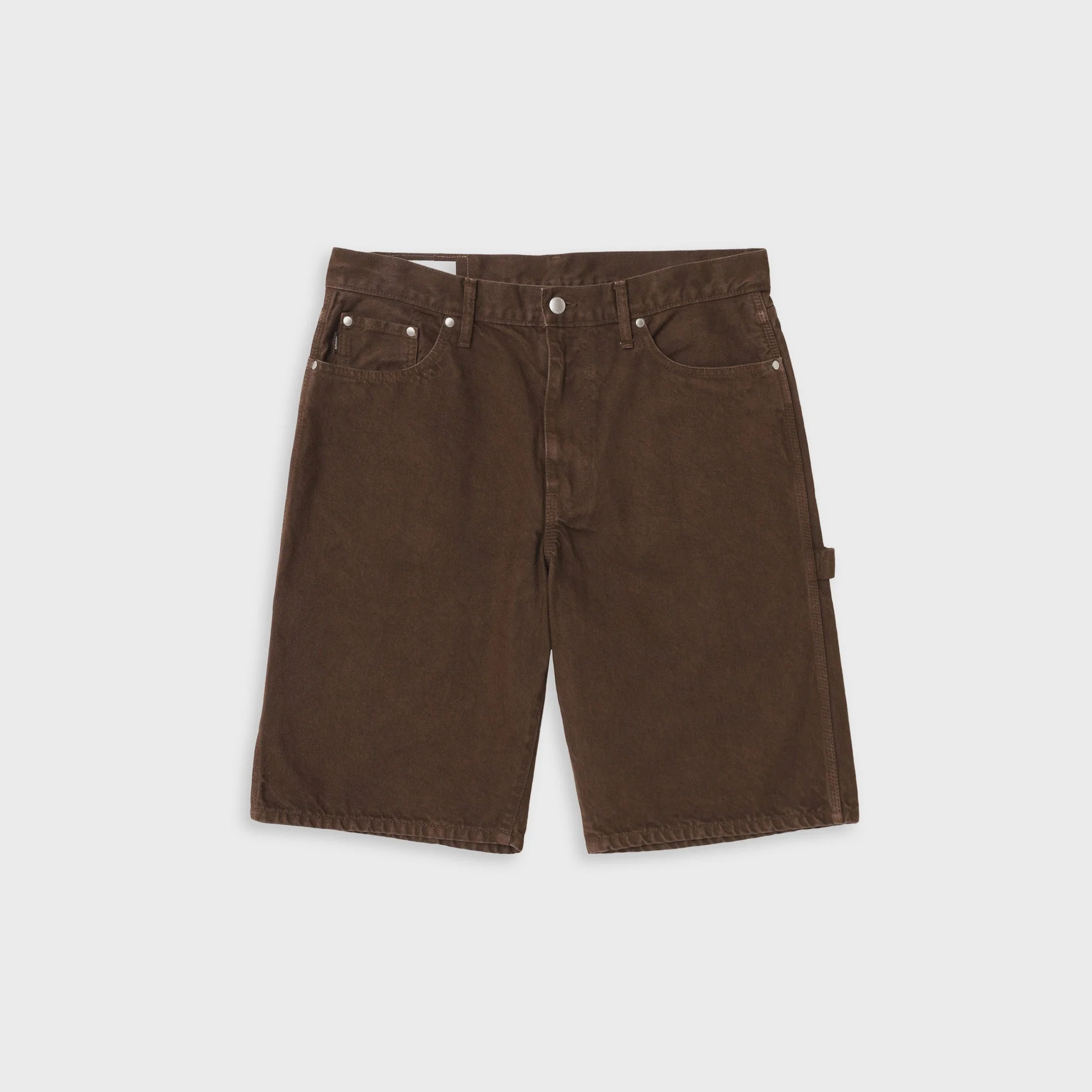 vowels Overdyed Painter Short - Brown